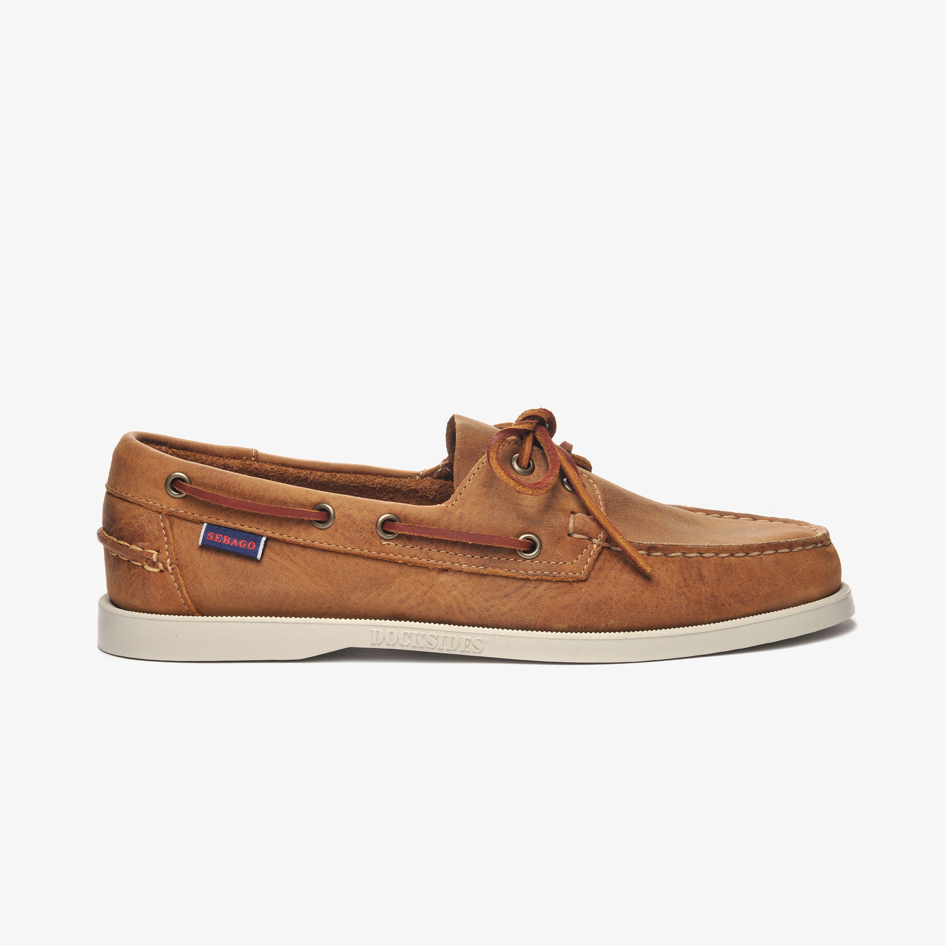 Sebago Docksides Portland Crazy Horse Erkek Kahverengi Deri Ayakkabı