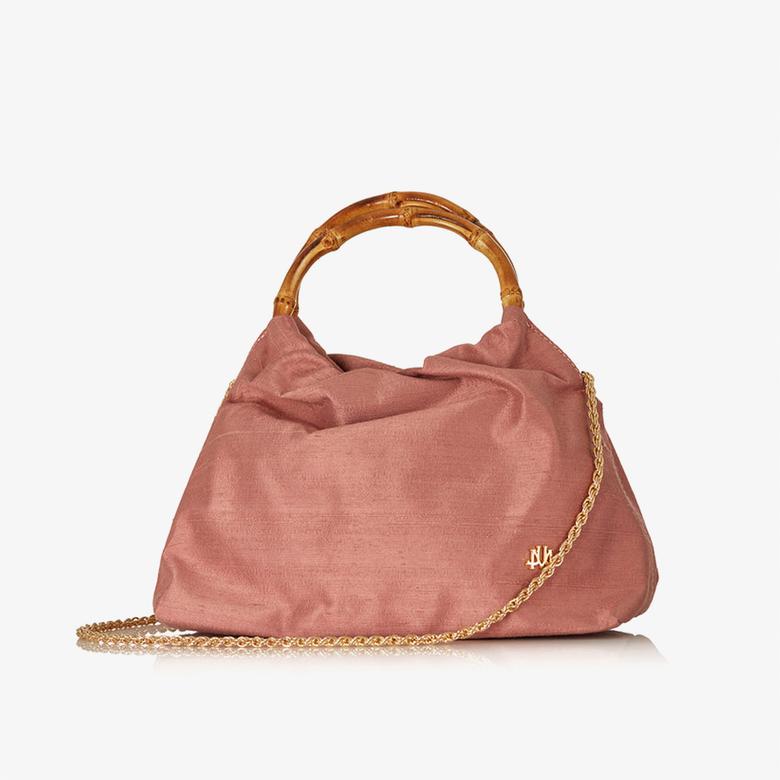 Jimba Juliette In Sandstone Silk Kadın Pembe El Çantası