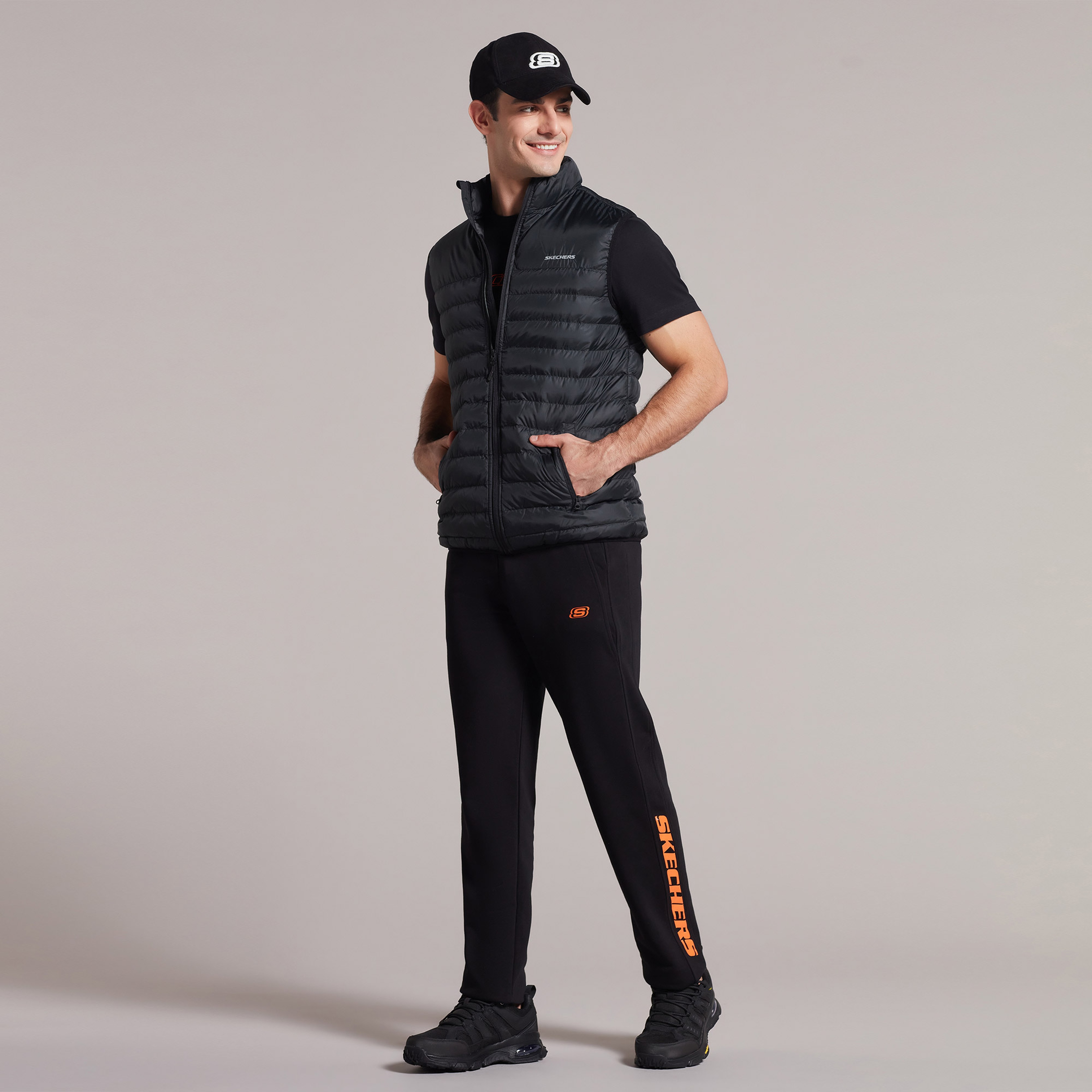 Skechers Outerwear M Basic Lightweight Erkek Siyah Ceket