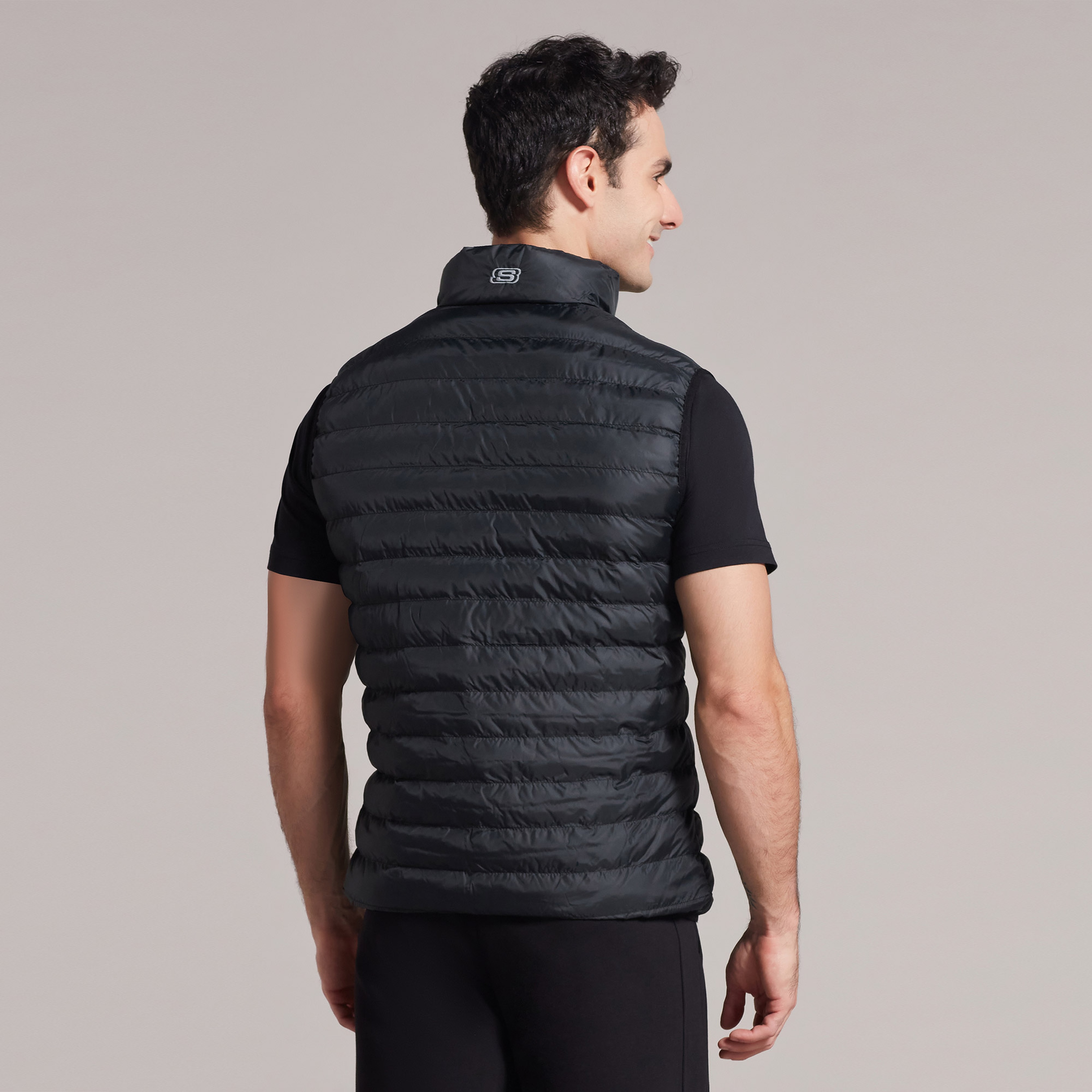 Skechers Outerwear M Basic Lightweight Erkek Siyah Ceket