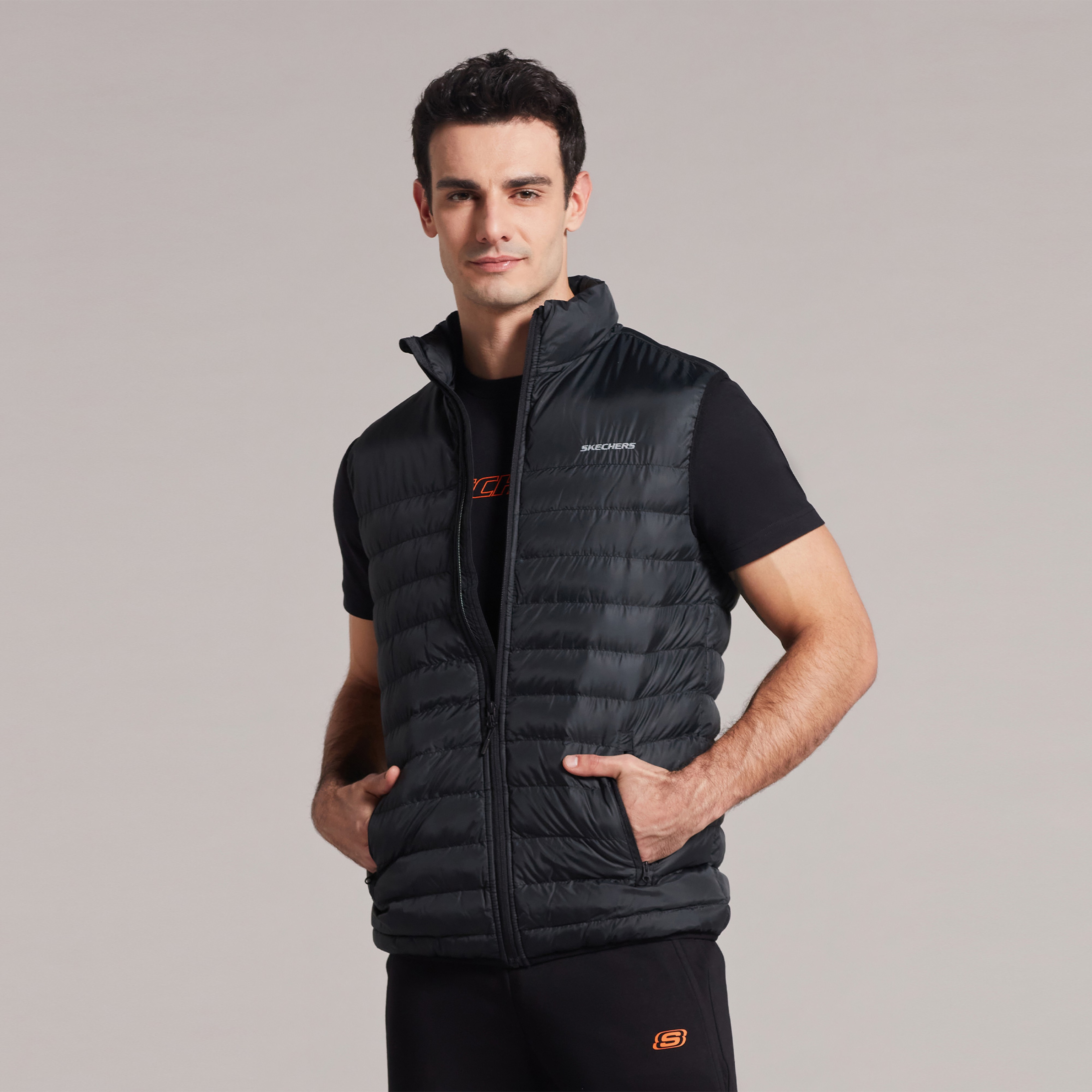 Skechers Outerwear M Basic Lightweight Erkek Siyah Ceket