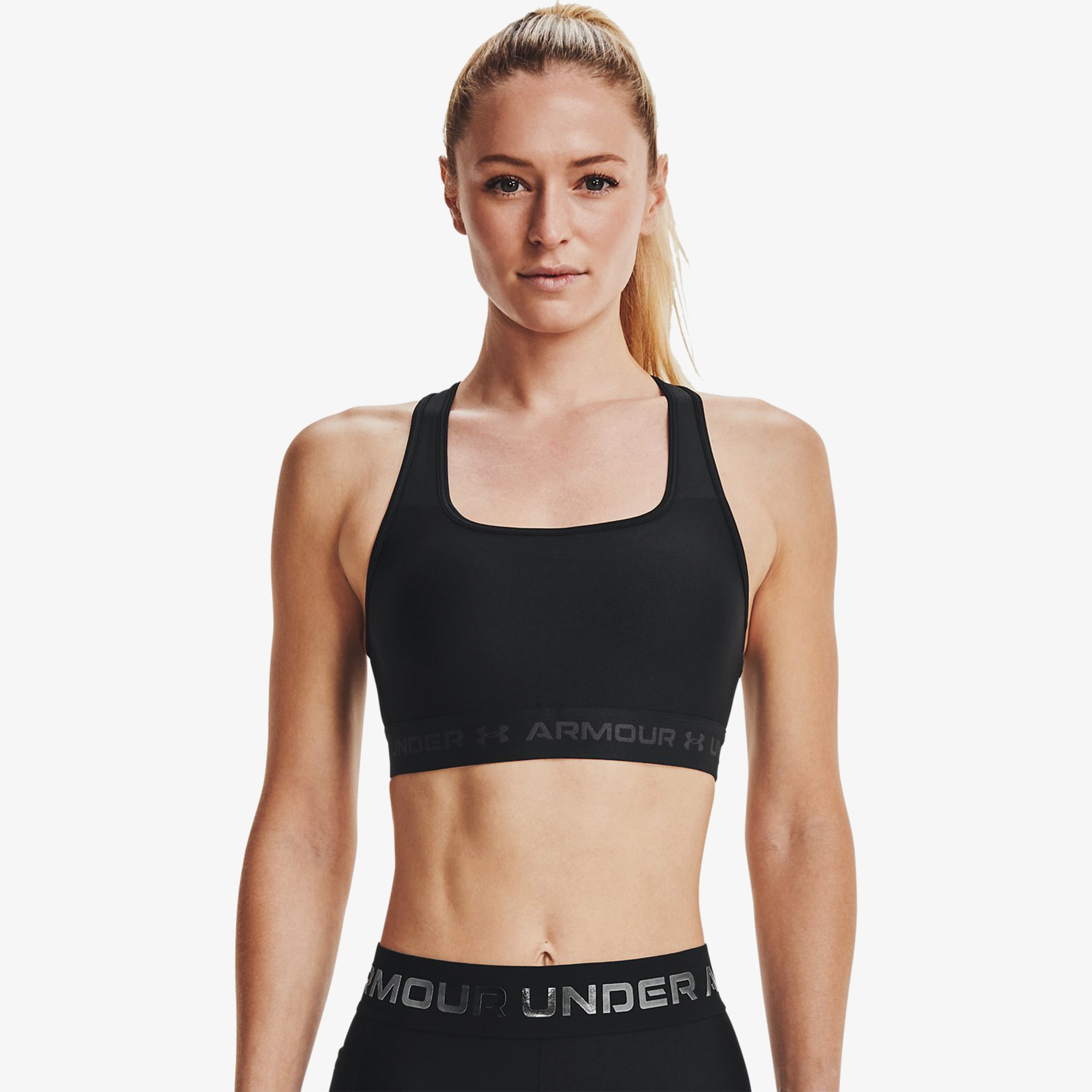 Under Armour Crossback Mid Kadın Siyah Bra