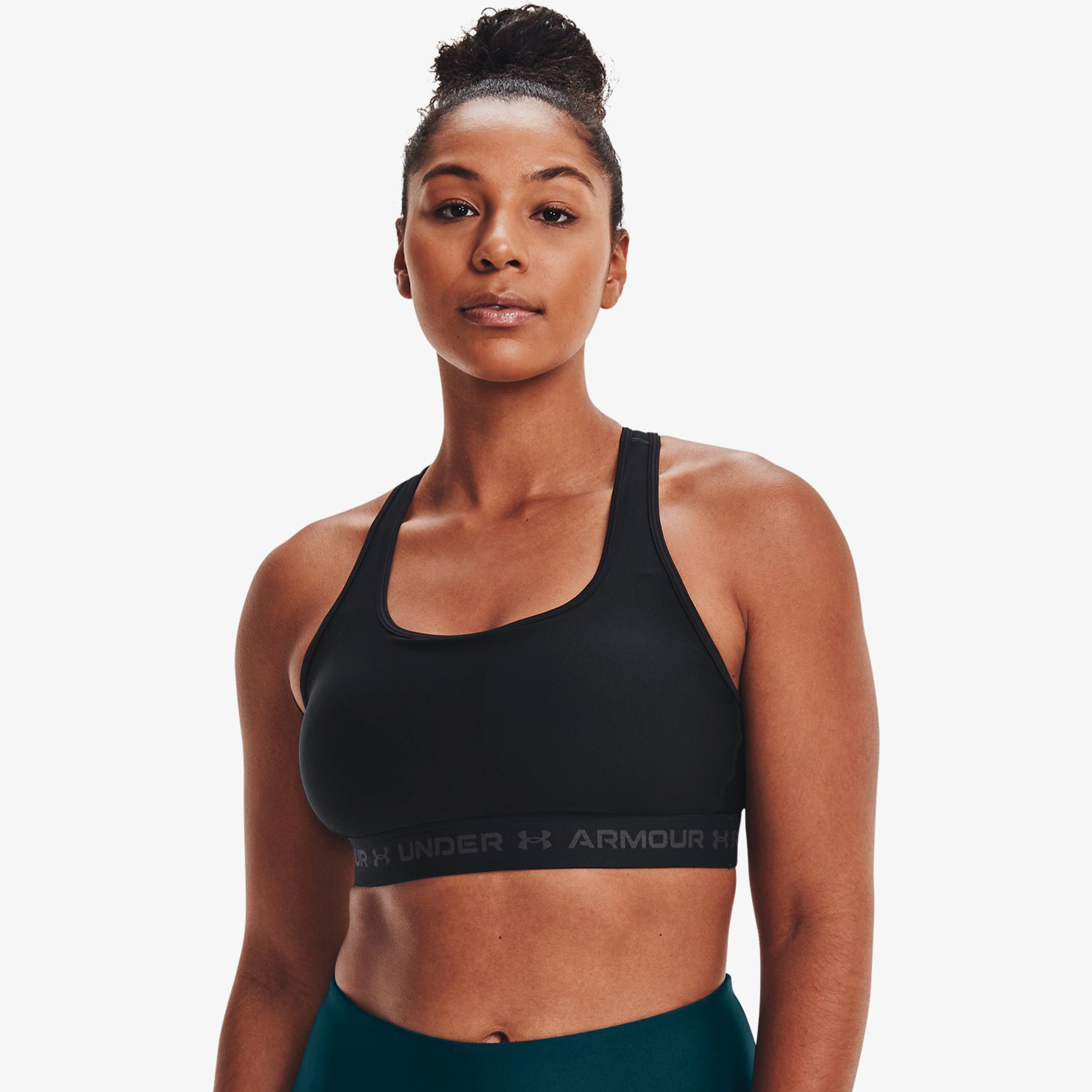 Under Armour Crossback Mid Kadın Siyah Bra