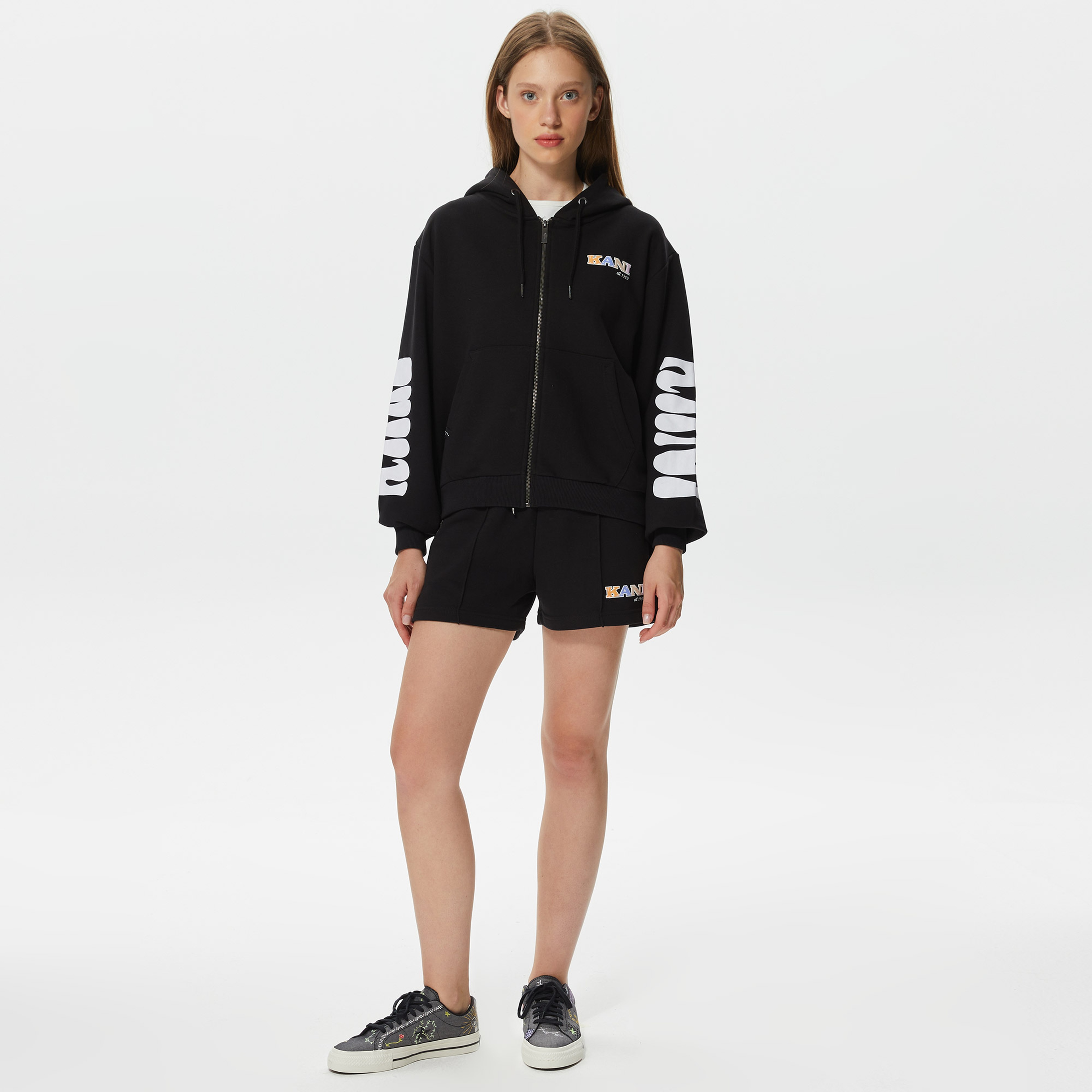 Karl Kani Small Retro Kadın Siyah Şort