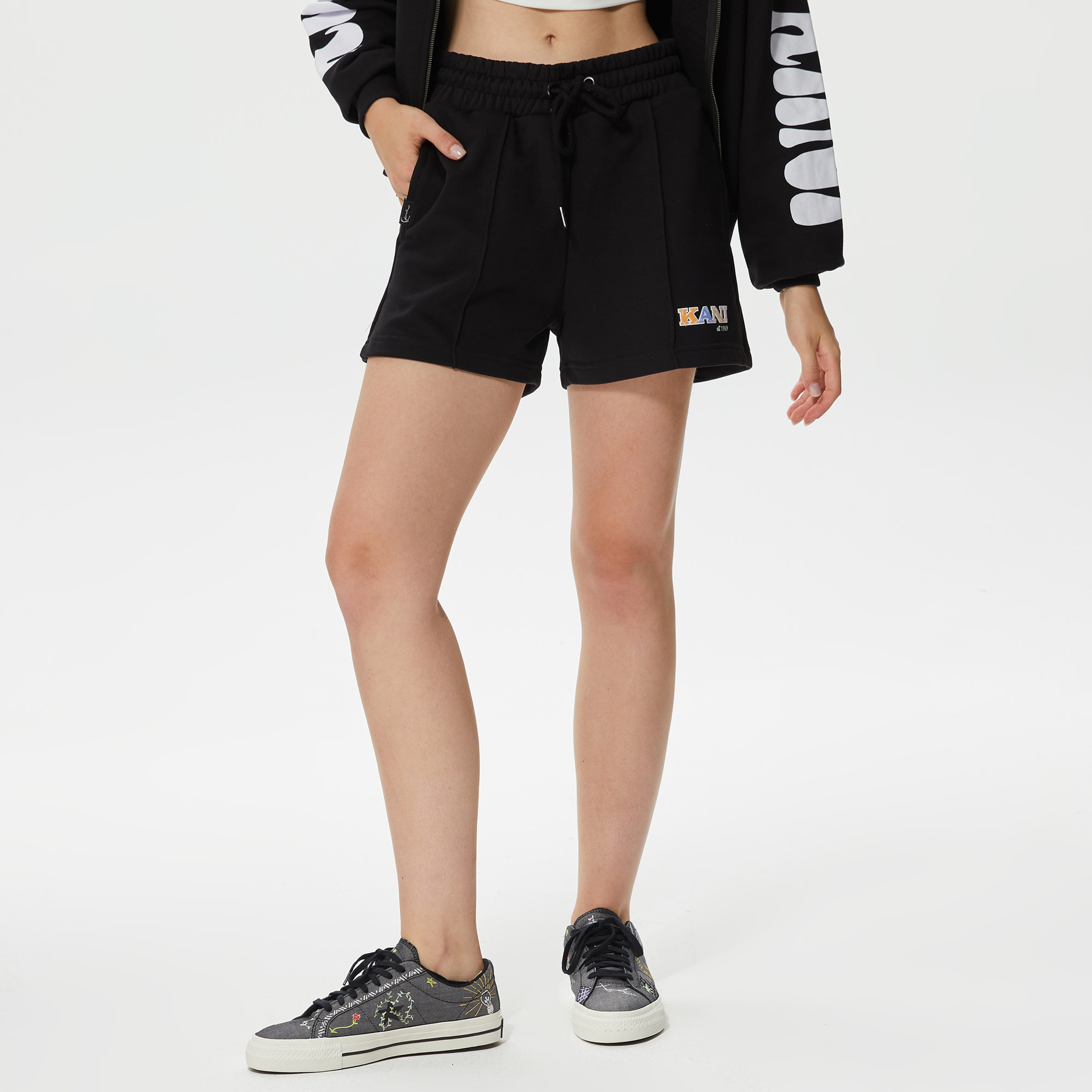 Karl Kani Small Retro Kadın Siyah Şort