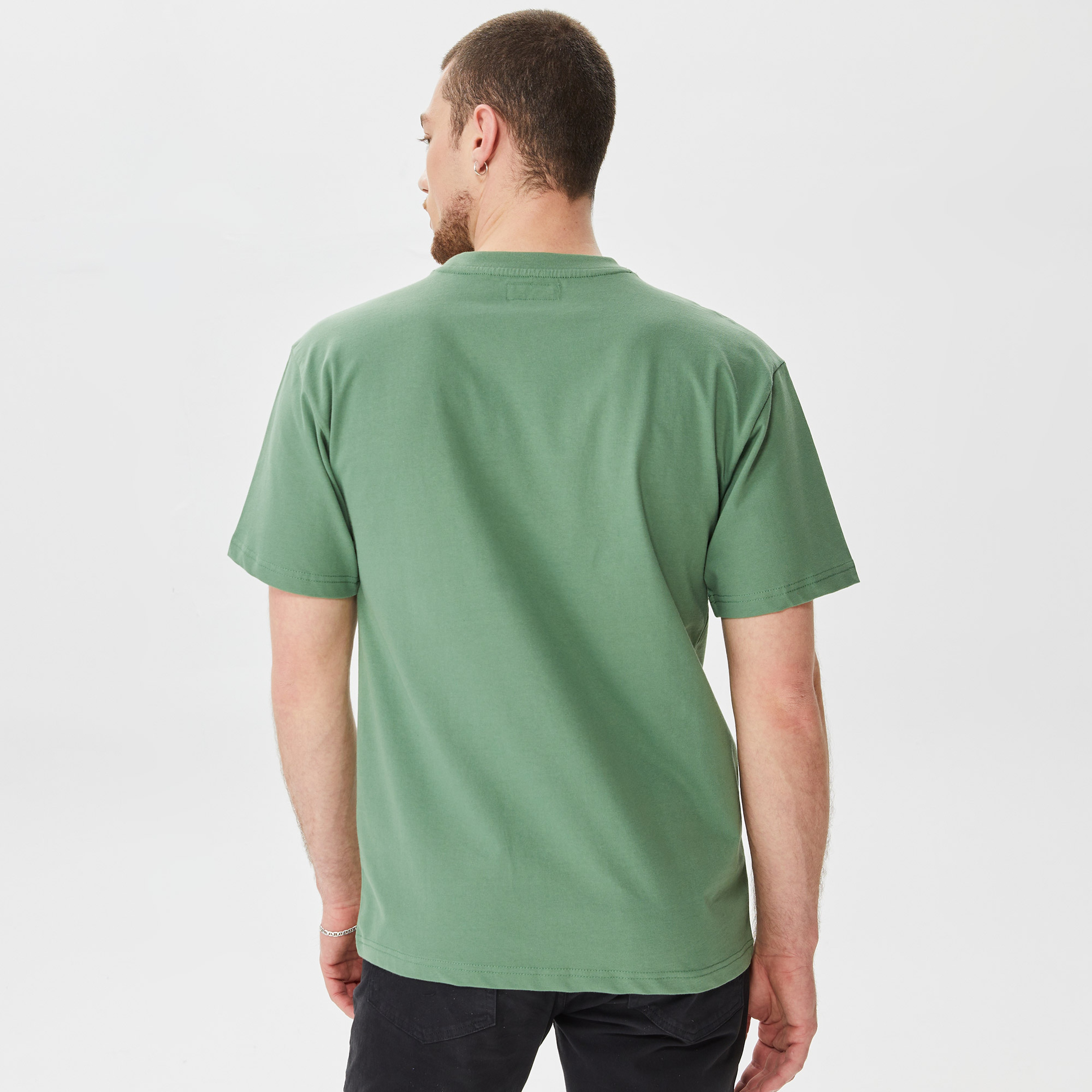 Market Smiley Angelic Erkek Yeşil T-Shirt