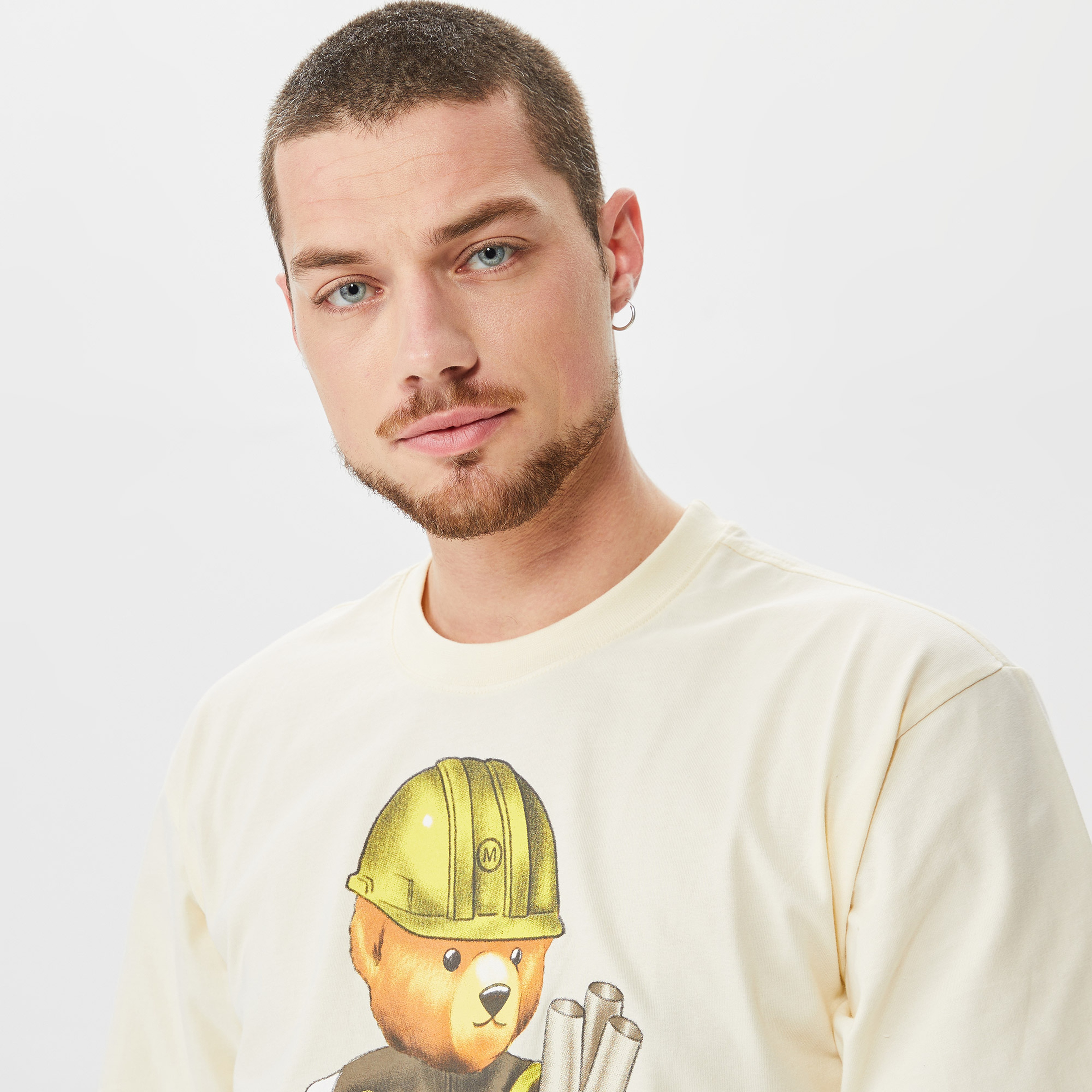 Market Workshop Bear Erkek Bej T-Shirt