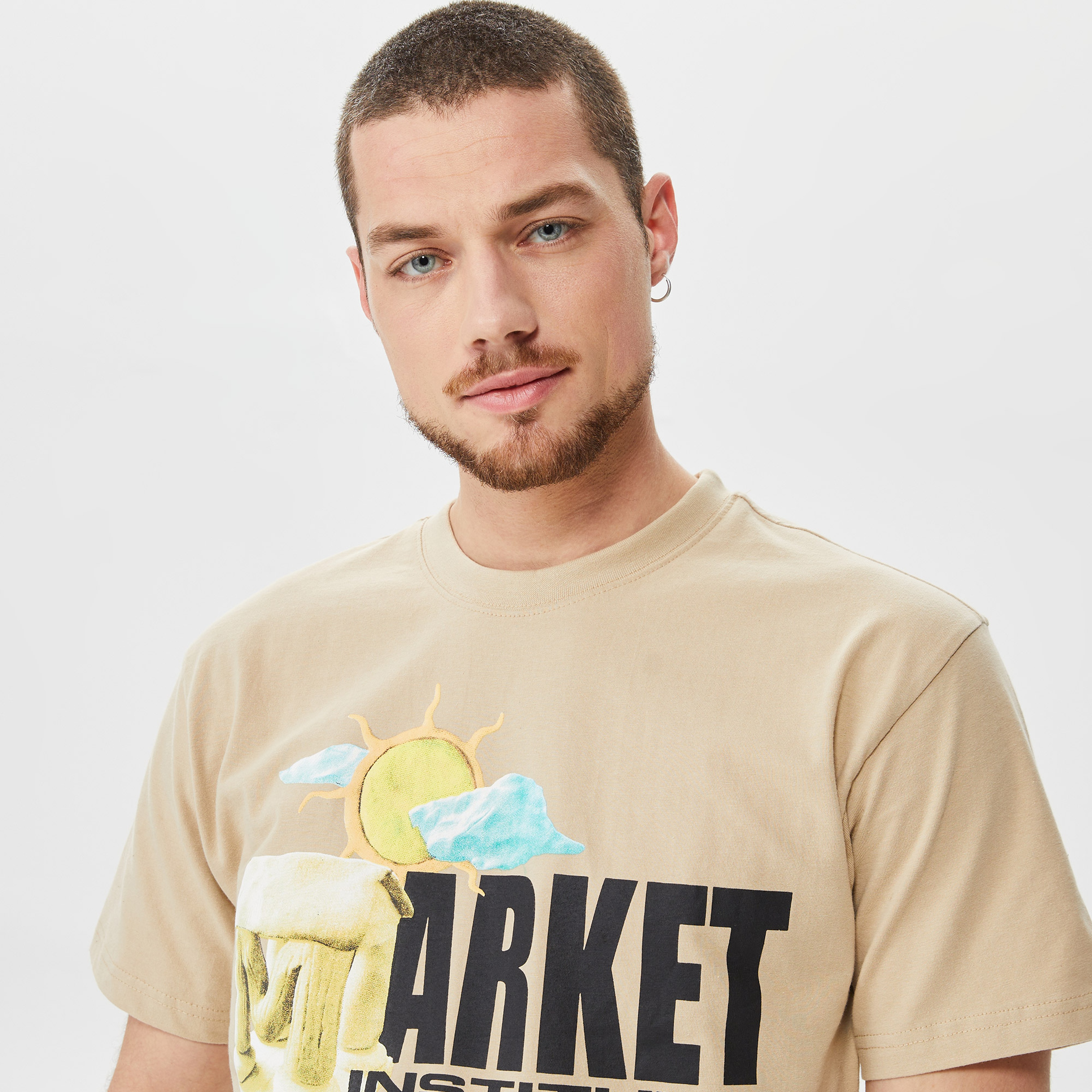 Market Institute Of The Mind Erkek Bej T-Shirt