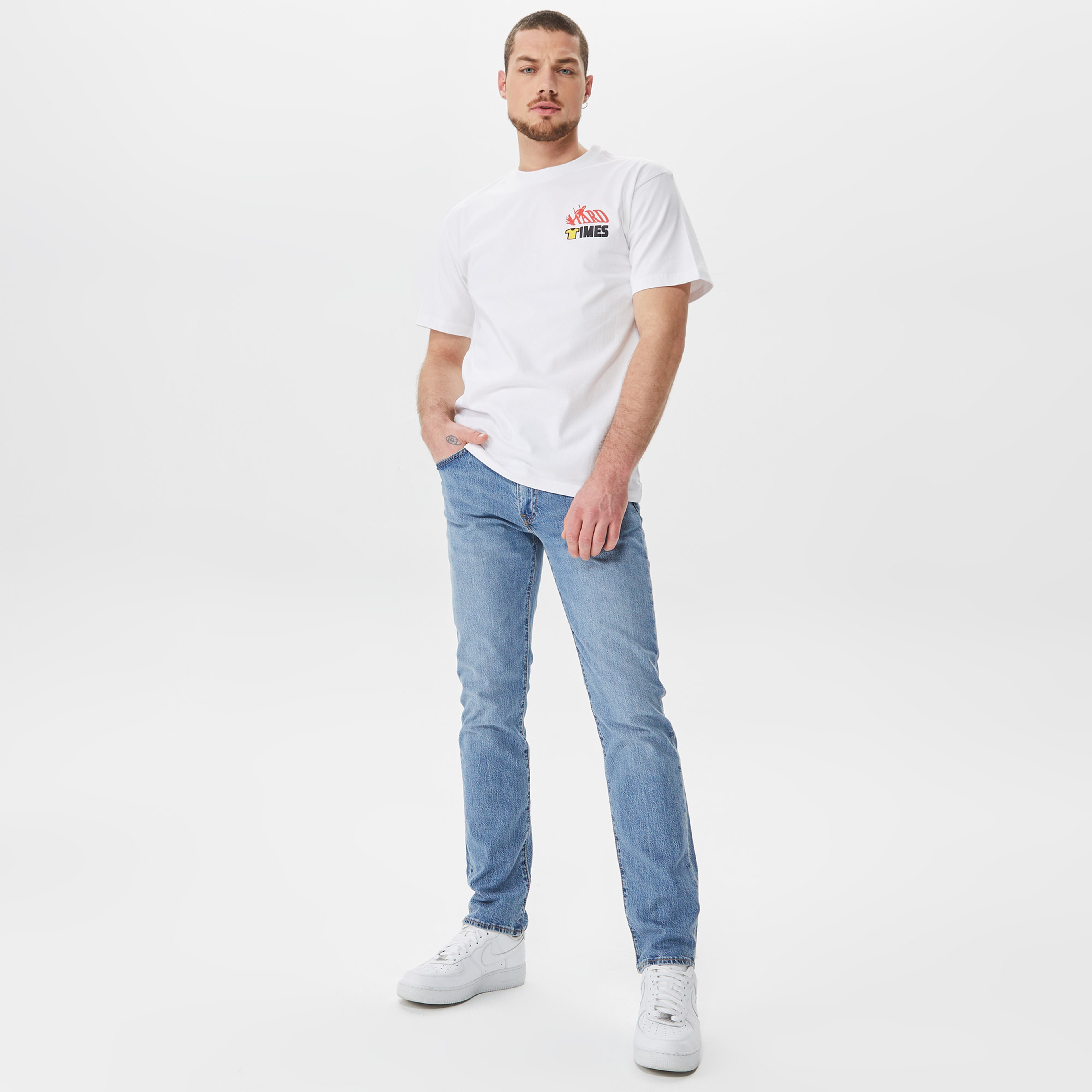 Market Hard Times Physical Therapy Erkek Beyaz T-Shirt