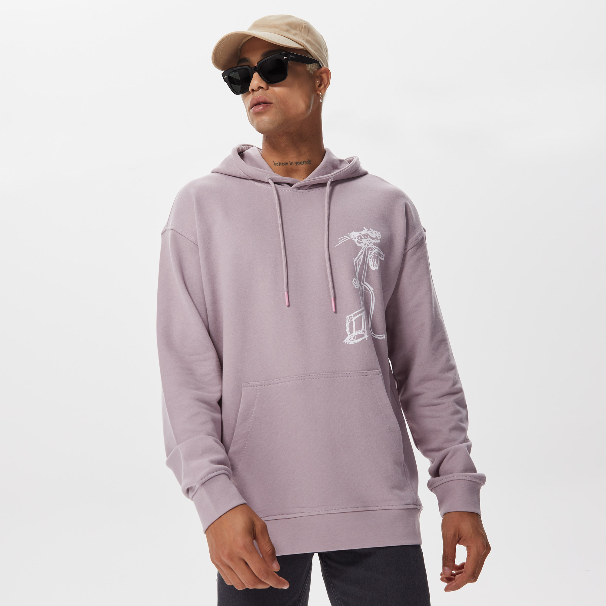 ONLY&SONS Onspink her Relaxed Erkek Mor Sweatshırt