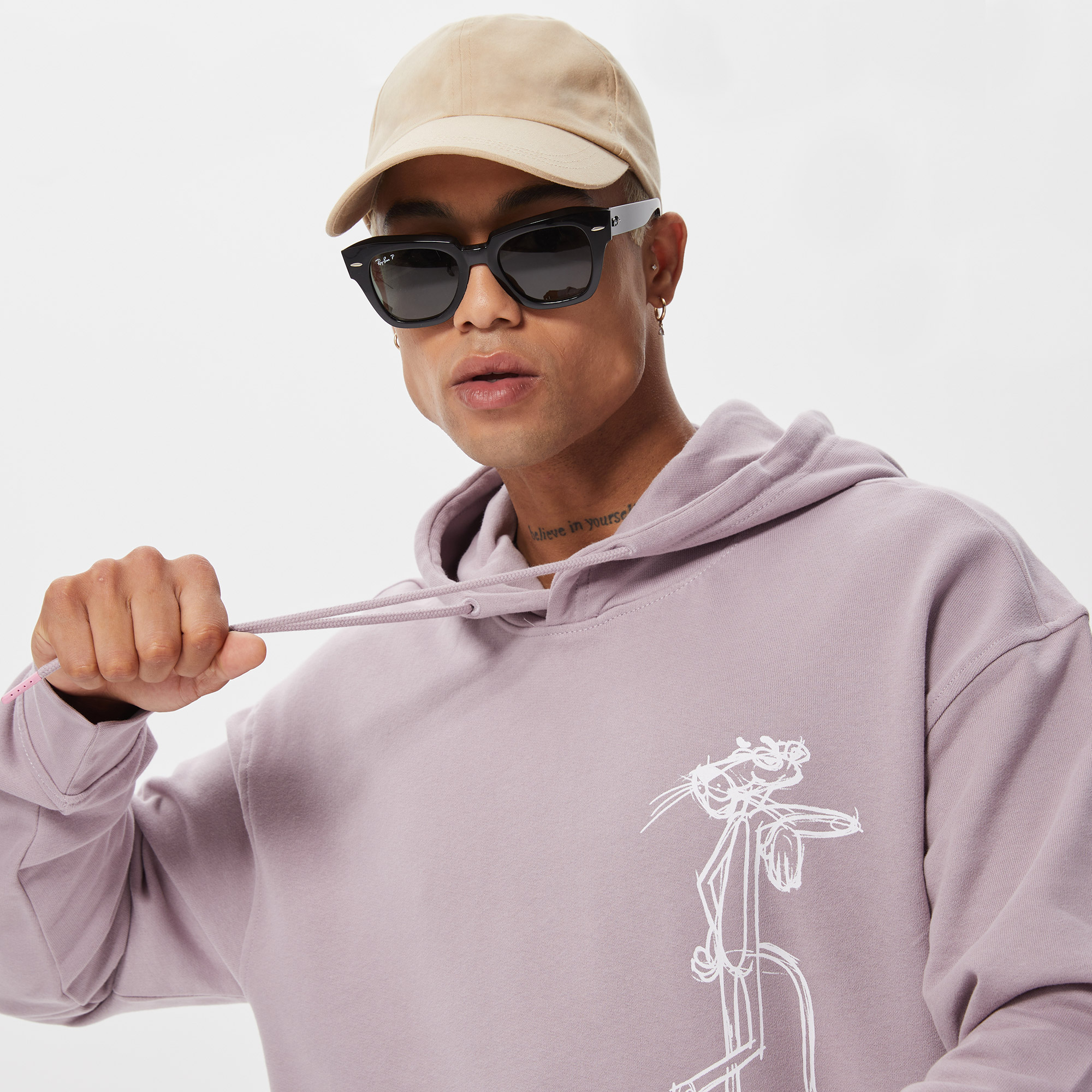 ONLY&SONS Onspink her Relaxed Erkek Mor Sweatshırt