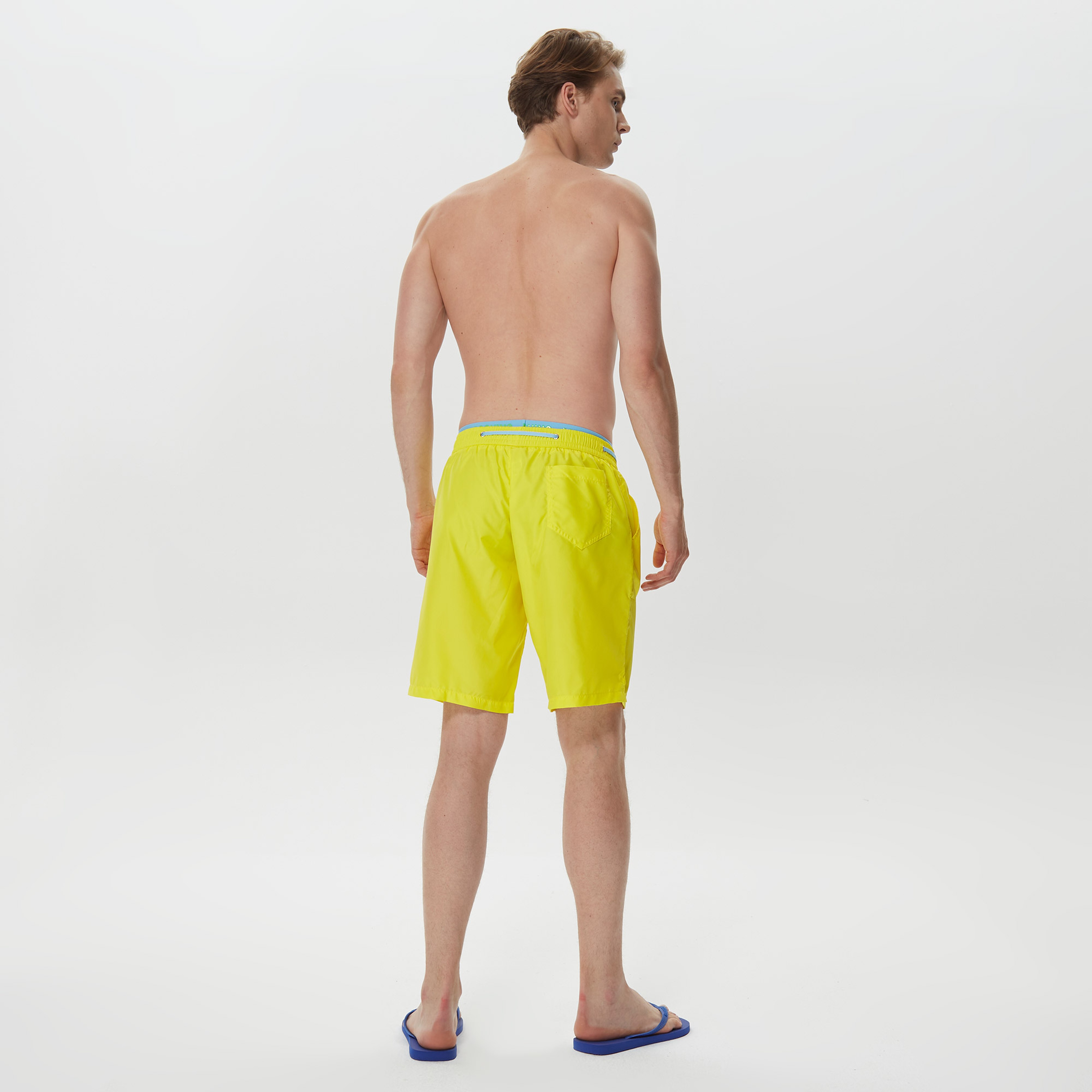 Moschino Erkek Sarı Mayo Şort