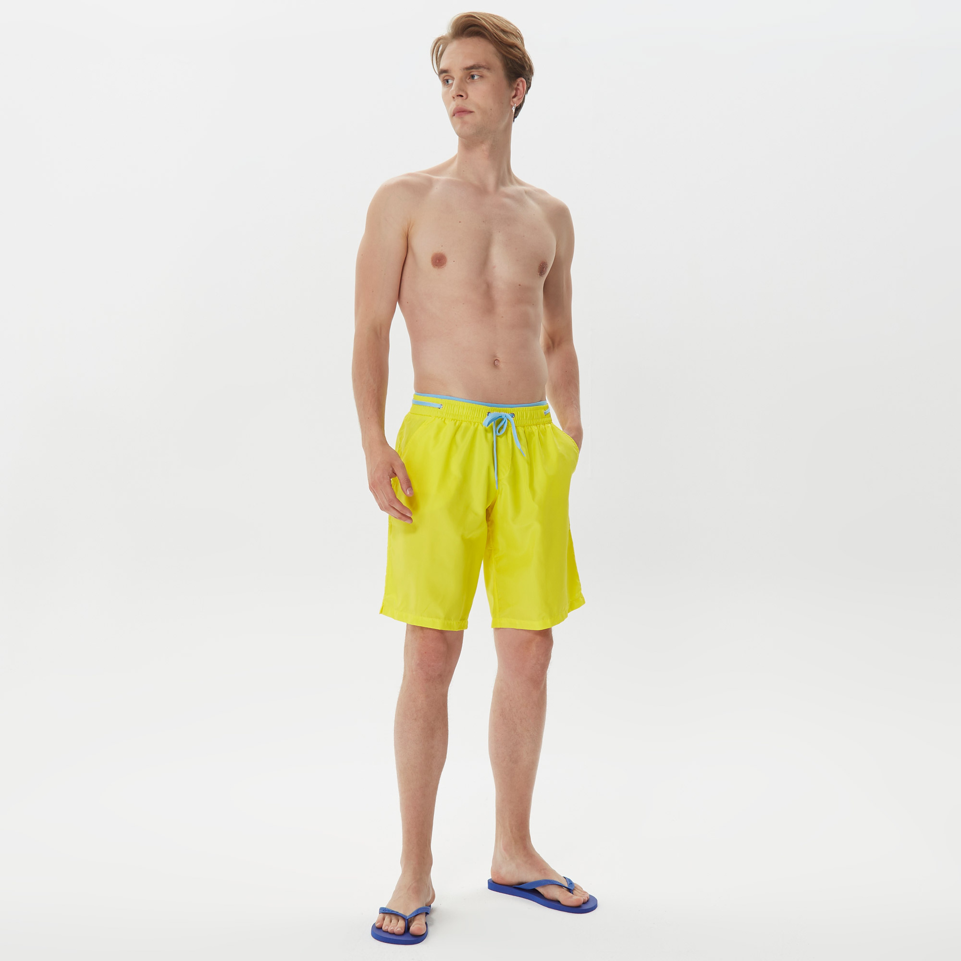 Moschino Erkek Sarı Mayo Şort