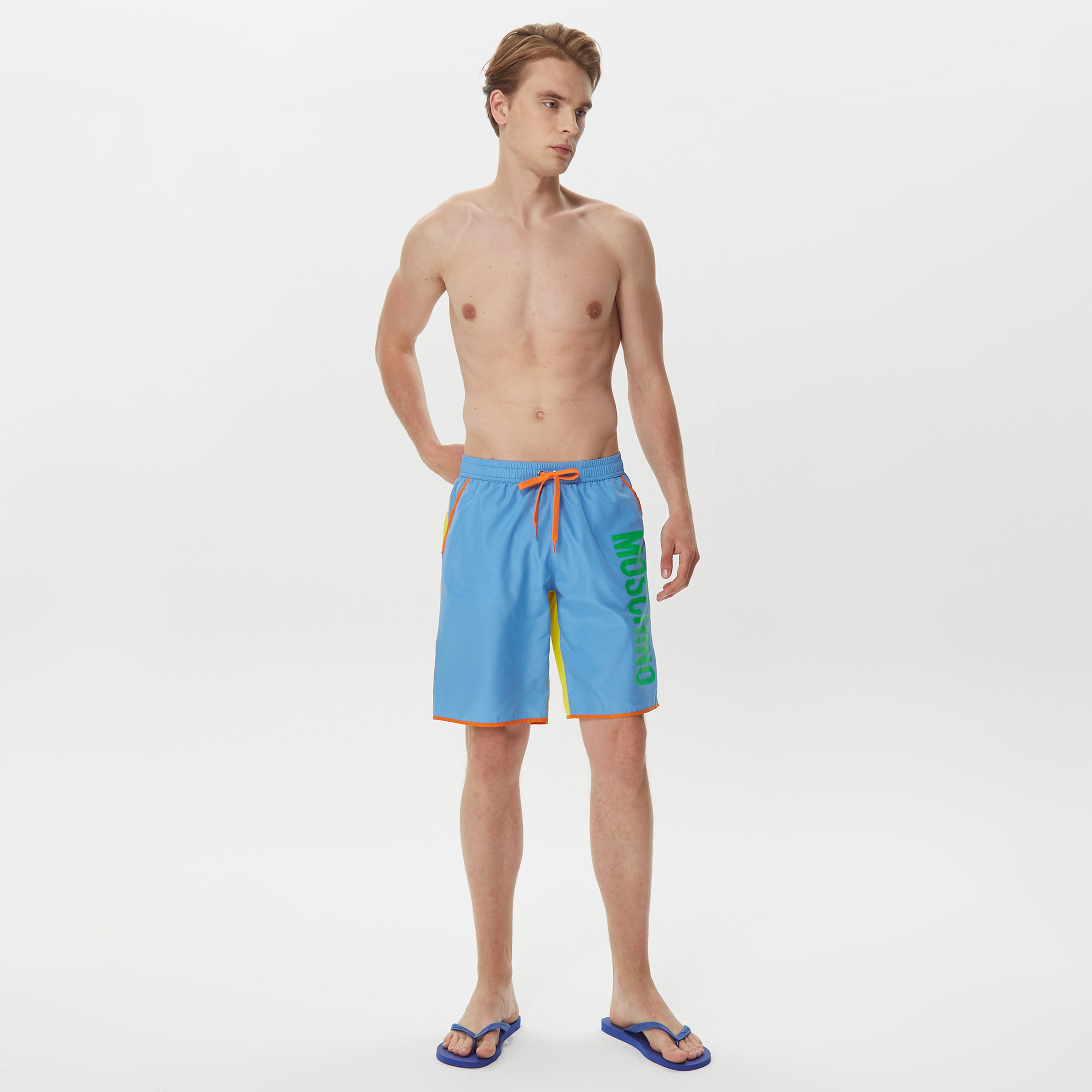 Moschino Erkek Mavi Mayo Şort
