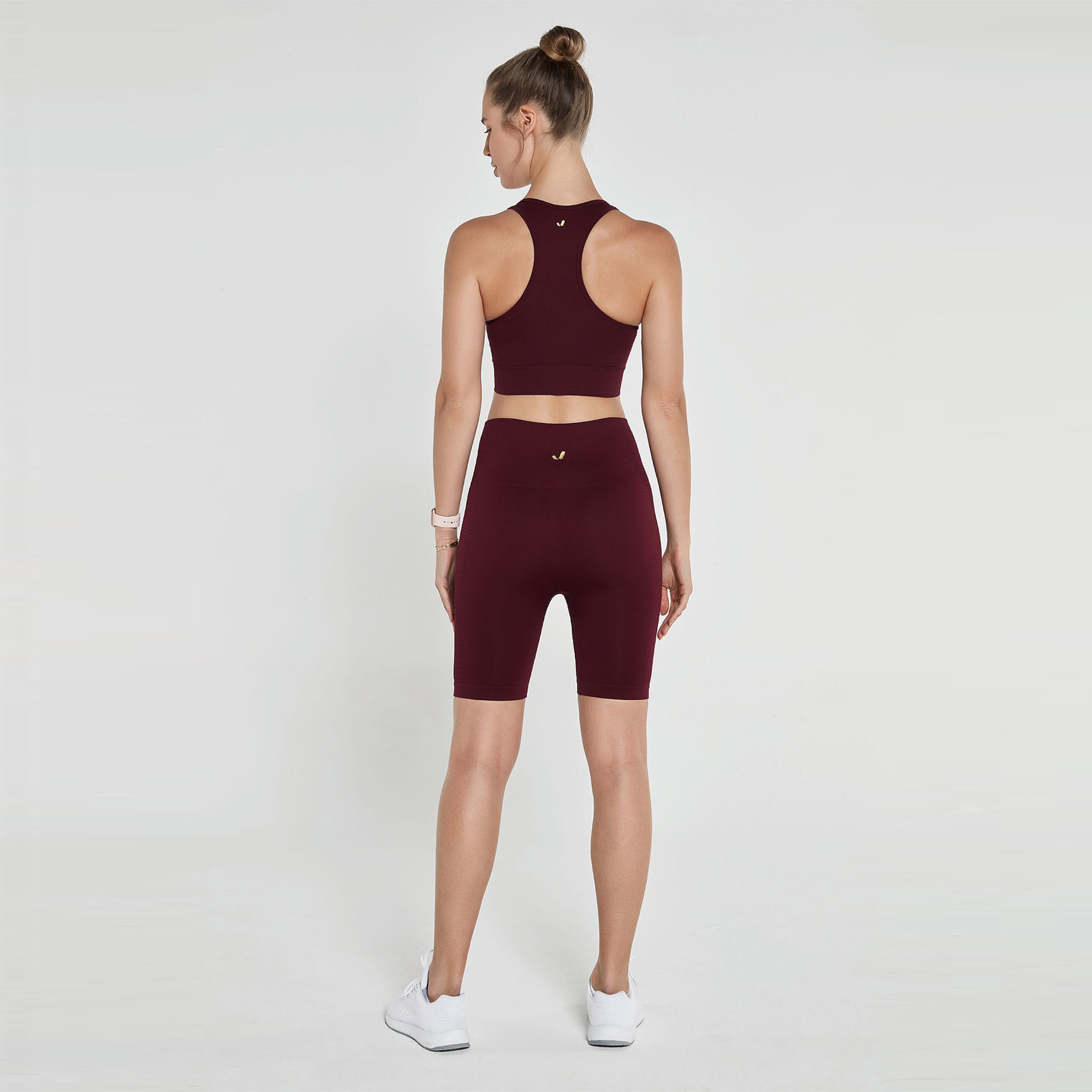 Jerf Gela Şekillendirici Sport Kadın Bordo Biker Tayt