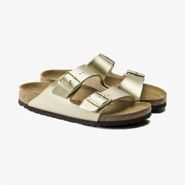 Birkenstock Altın Birkenstock Arizona Bf Kadın Terlik