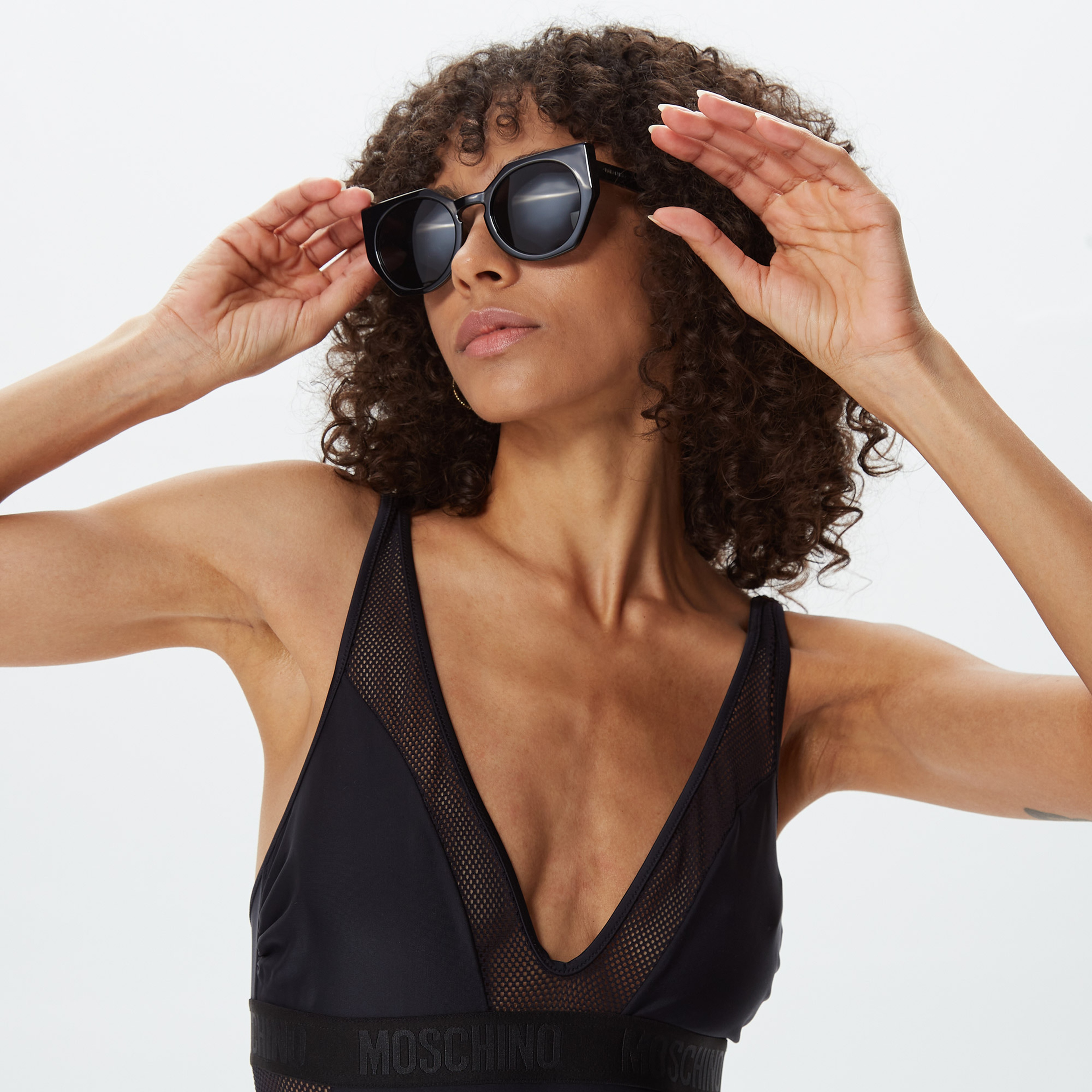 Moschino Kadın Siyah Mayo