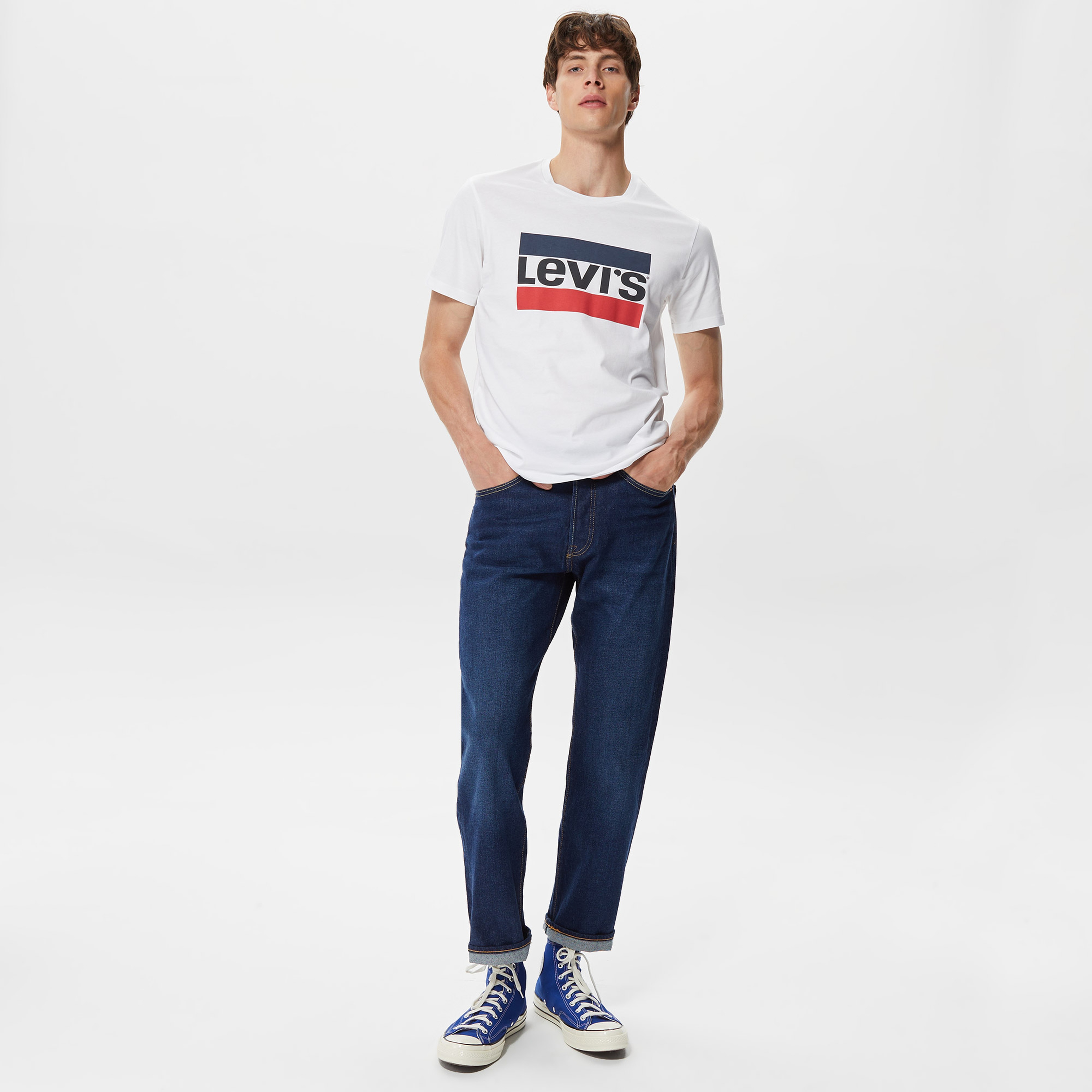 Levi's Sportswear Logo Graphic 84 Sportswear Erkek Krem Rengi T-Shirt
