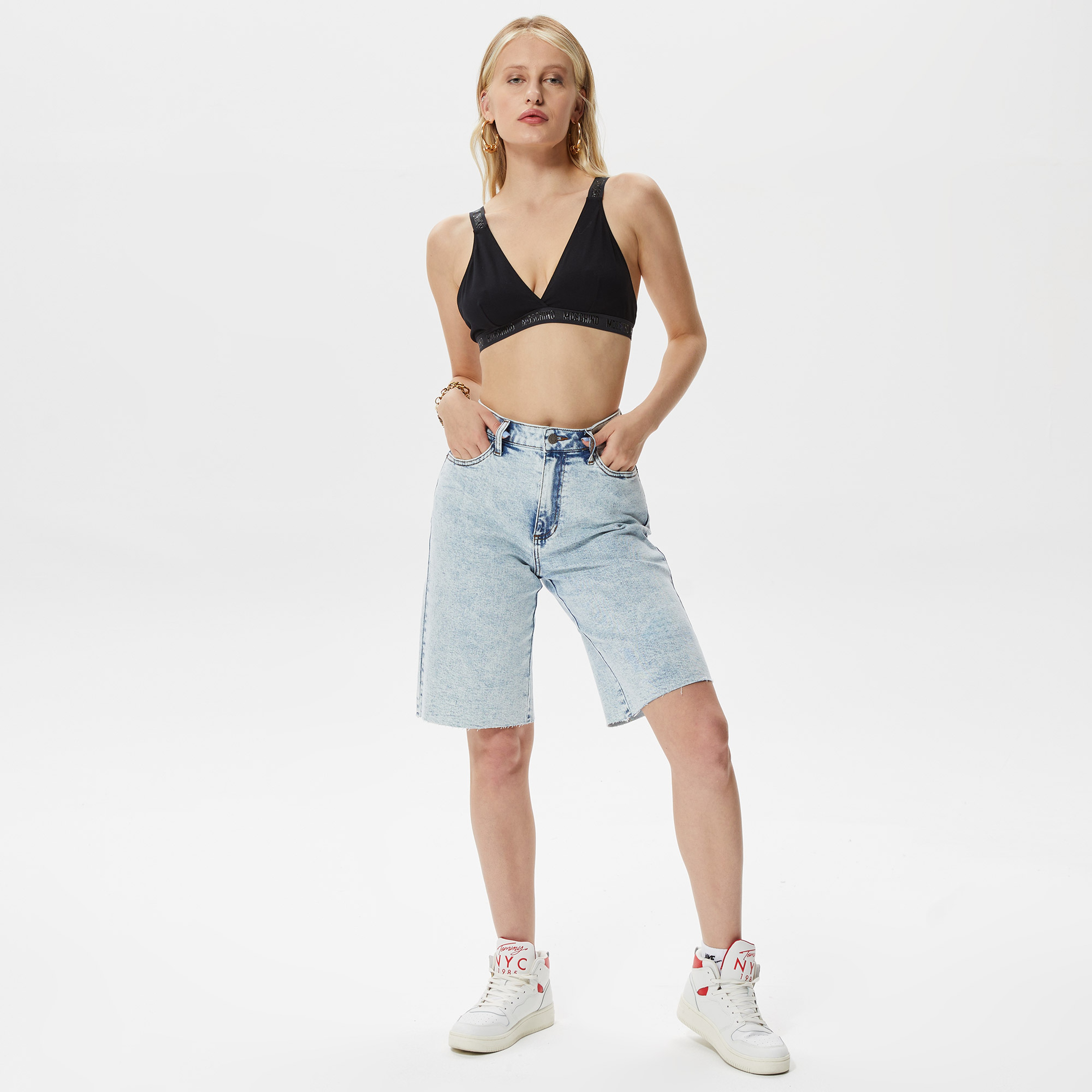 Moschino Kadın Siyah Bra