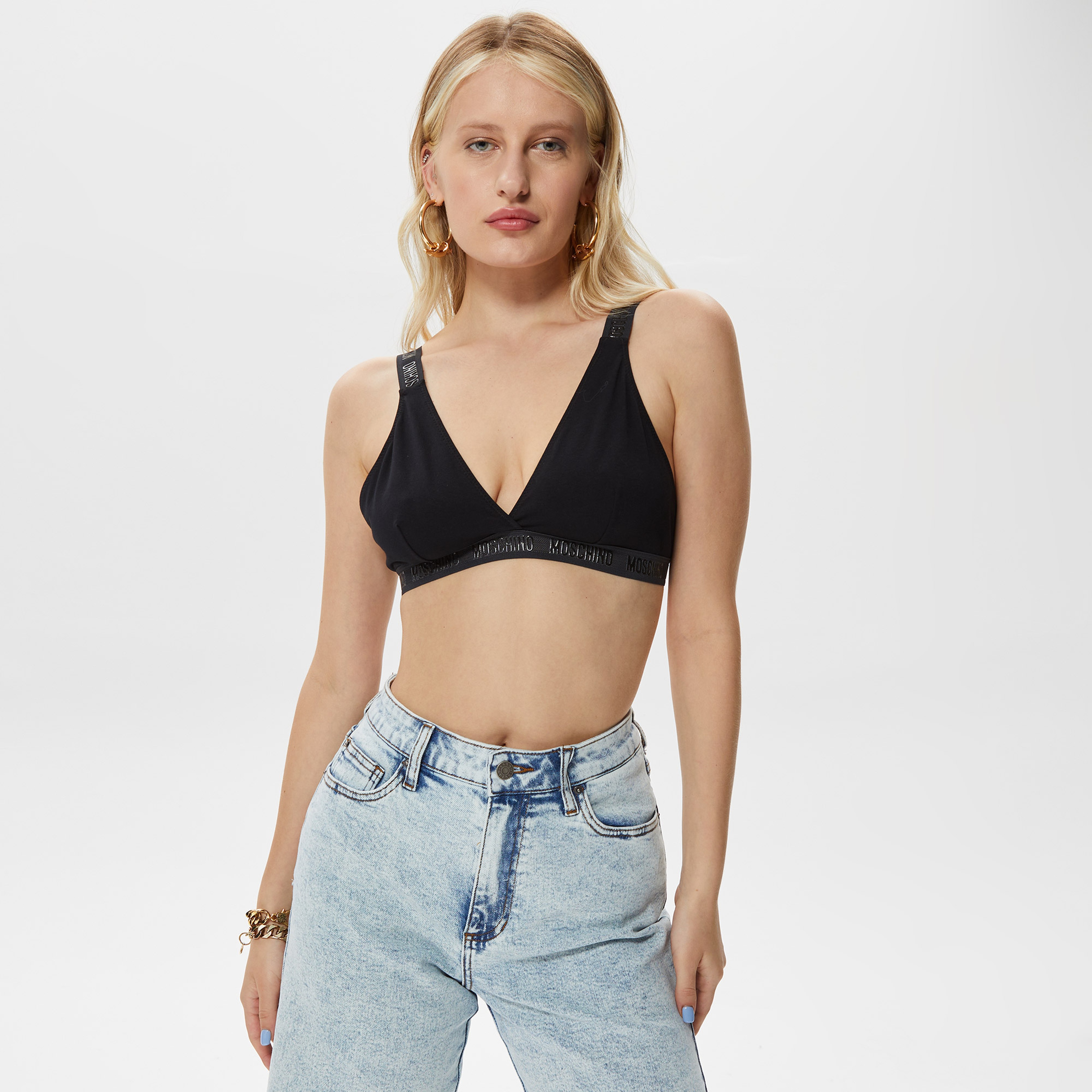 Moschino Kadın Siyah Bra