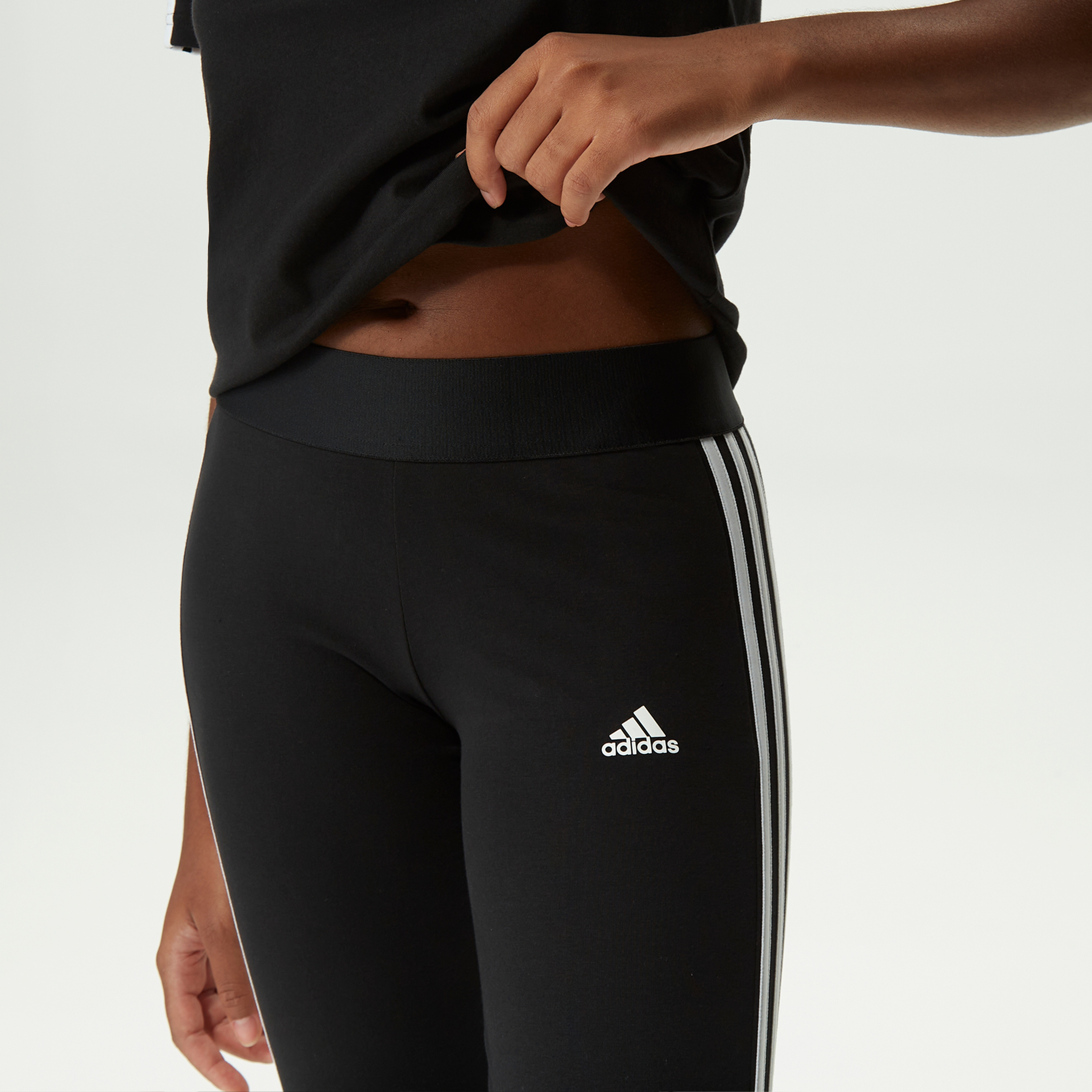 adidas 3 Stripes Leggings Essentials 3-Stripes Kadın Siyah Tayt