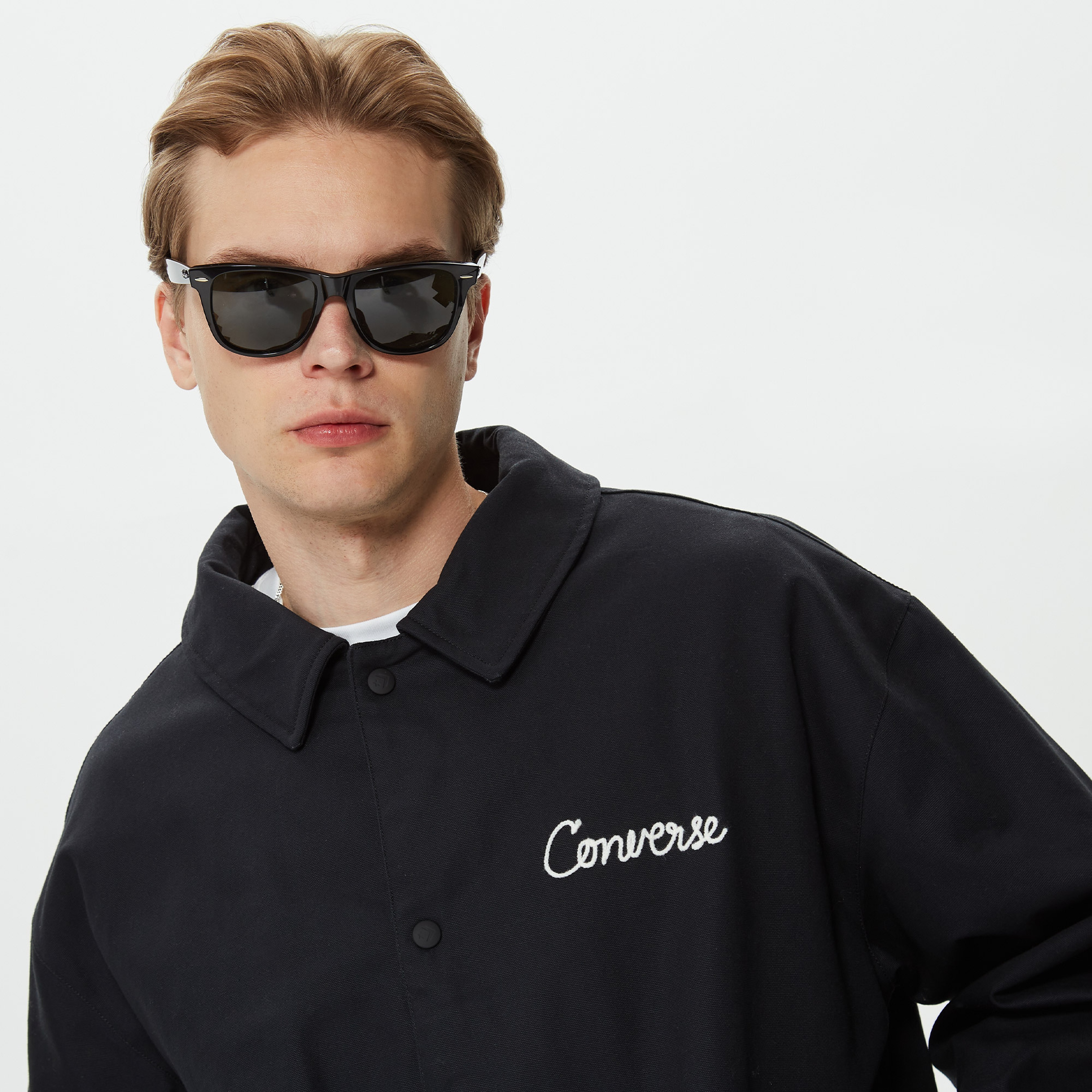 Converse Varsity Padded Bomber Erkek Siyah Ceket