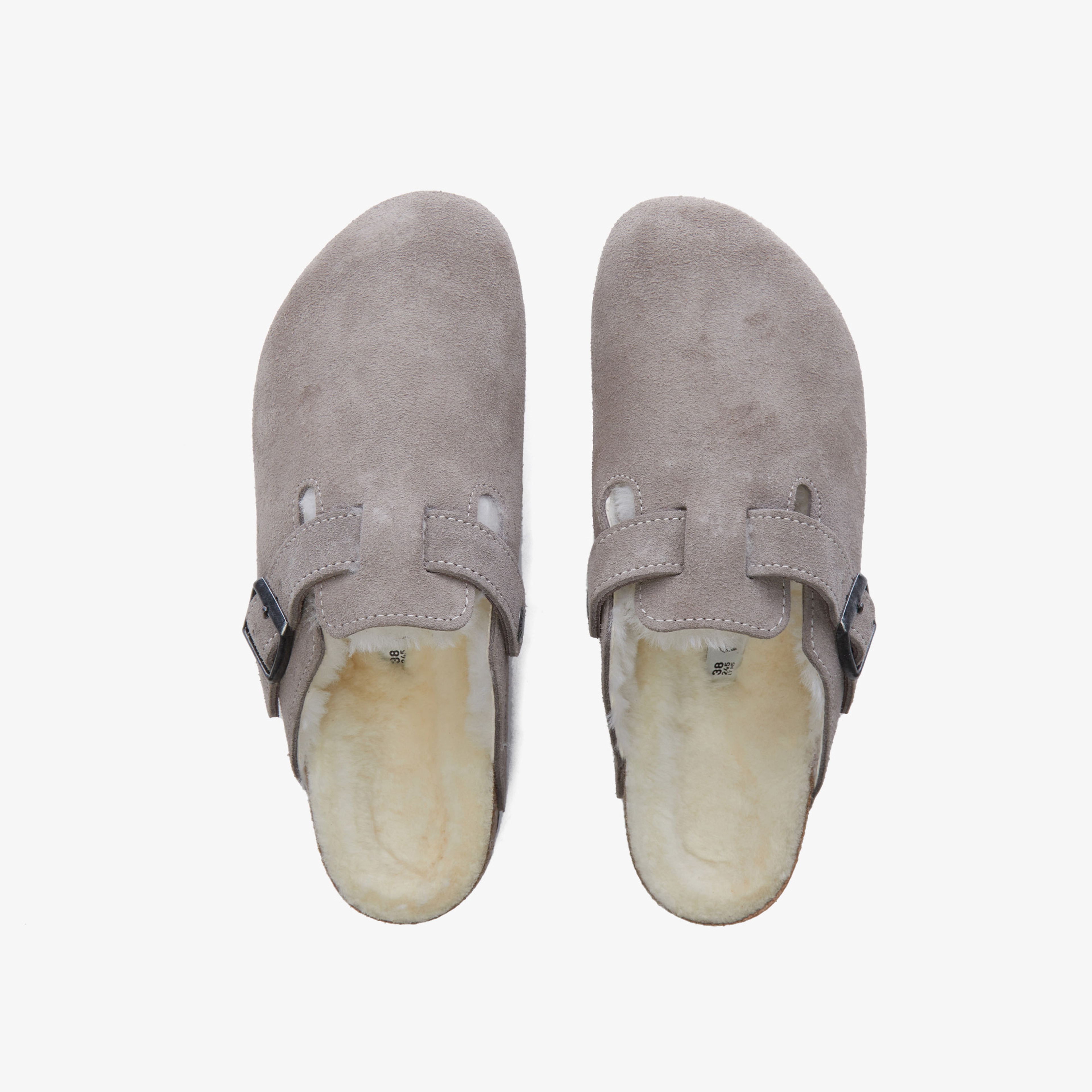 Birkenstock Shearling Unisex Gri Terlik