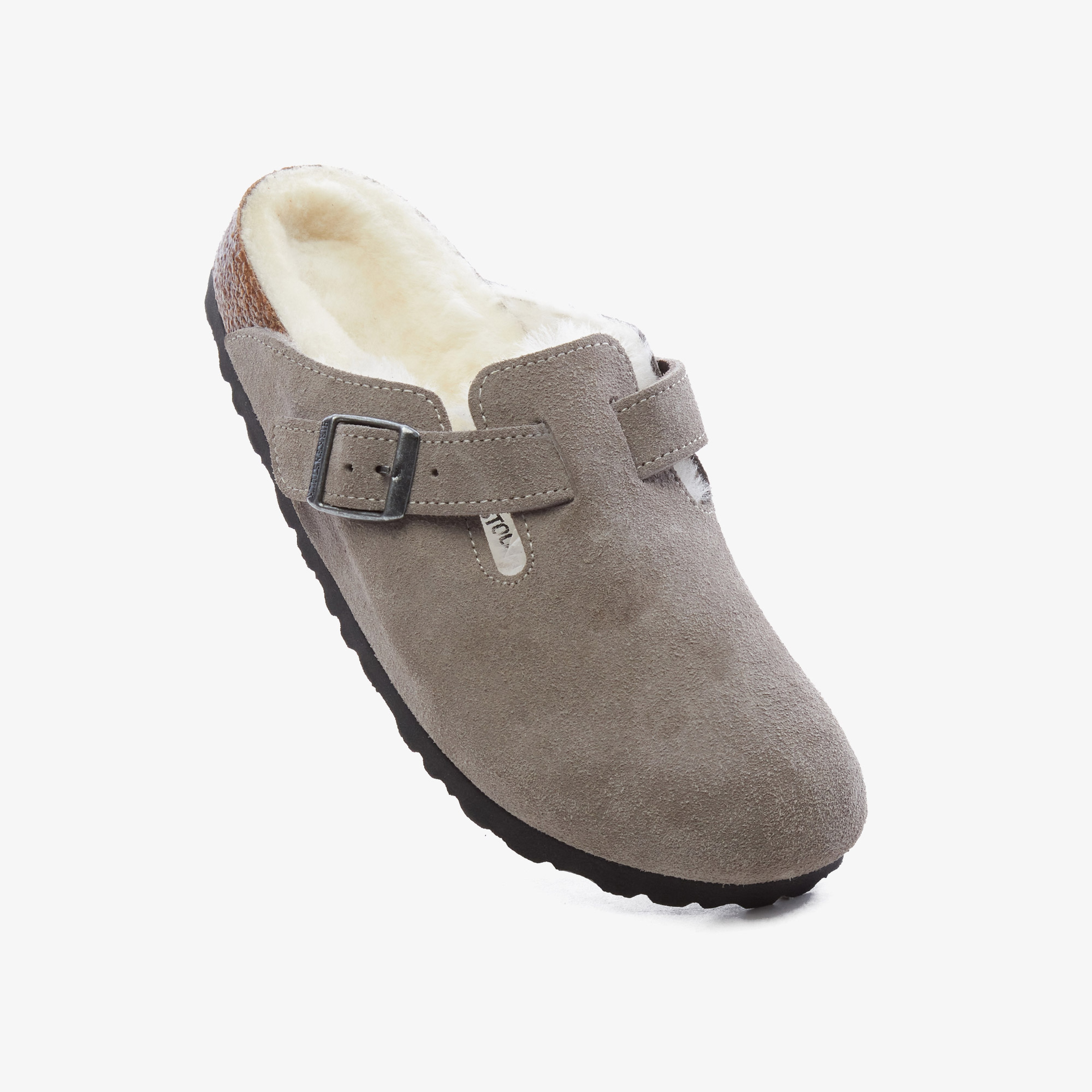 Birkenstock Shearling Unisex Gri Terlik