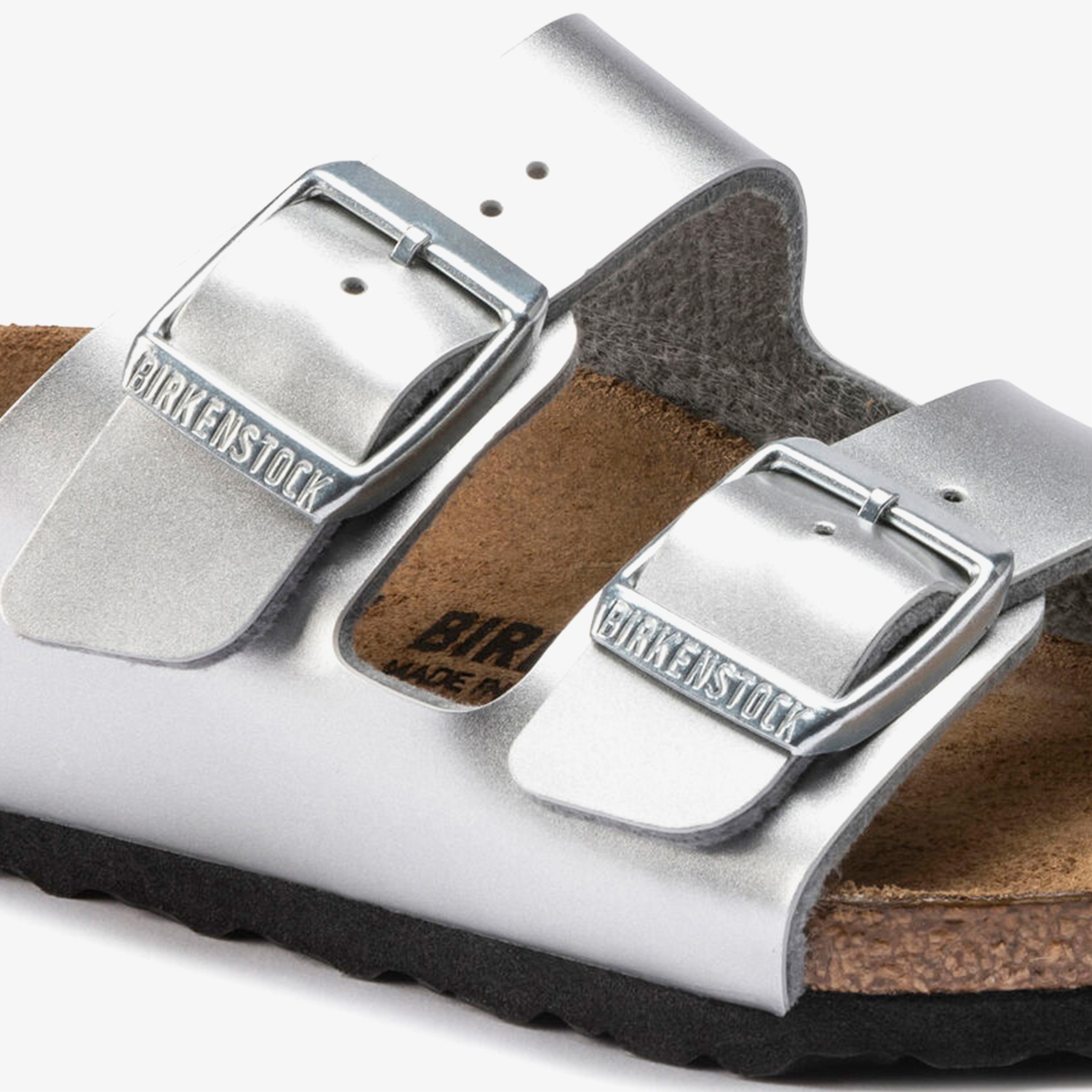 Birkenstock Arizona Bf Electric Metallic Çocuk Gri Terlik