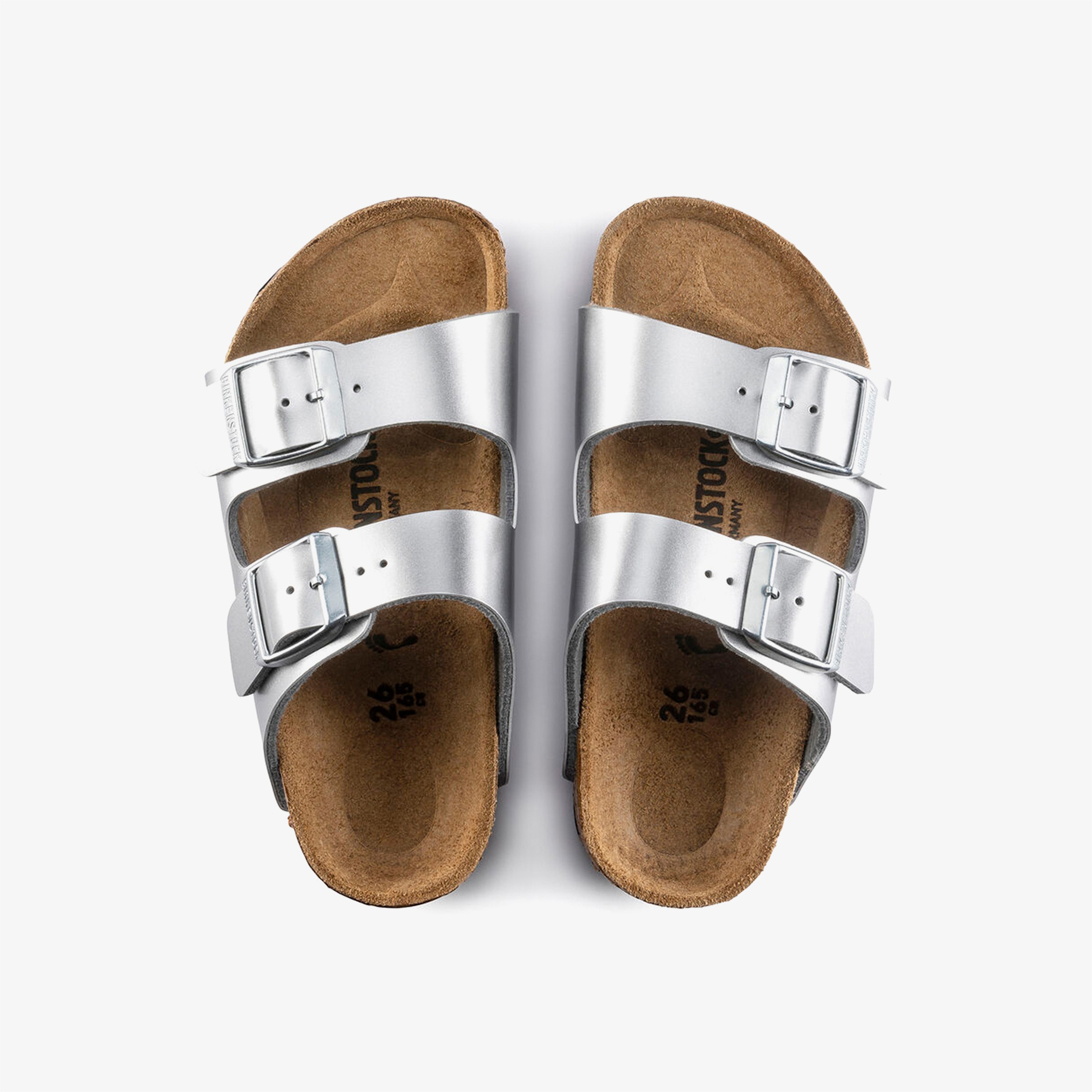 Birkenstock Arizona Bf Electric Metallic Çocuk Gri Terlik