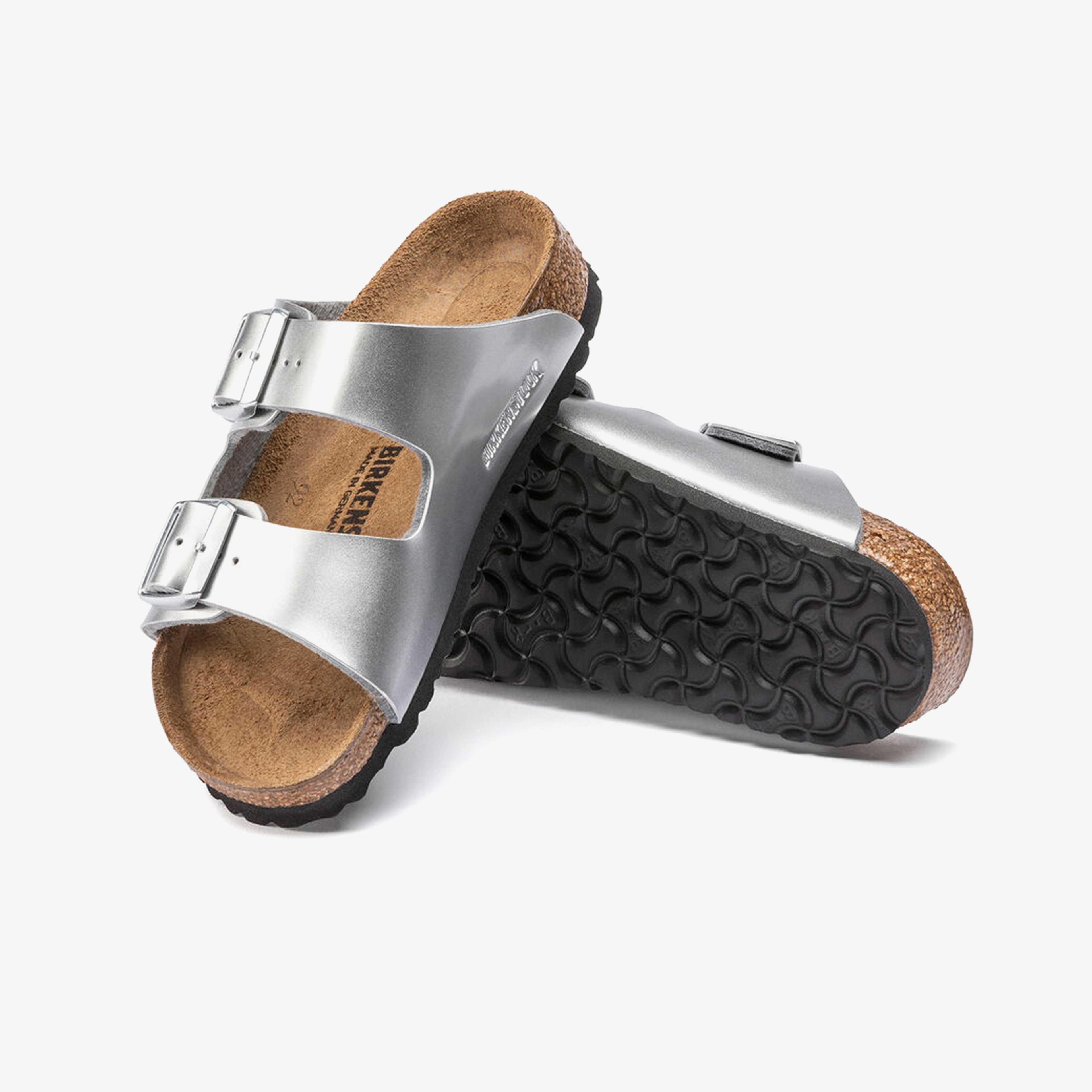 Birkenstock Arizona Bf Electric Metallic Çocuk Gri Terlik