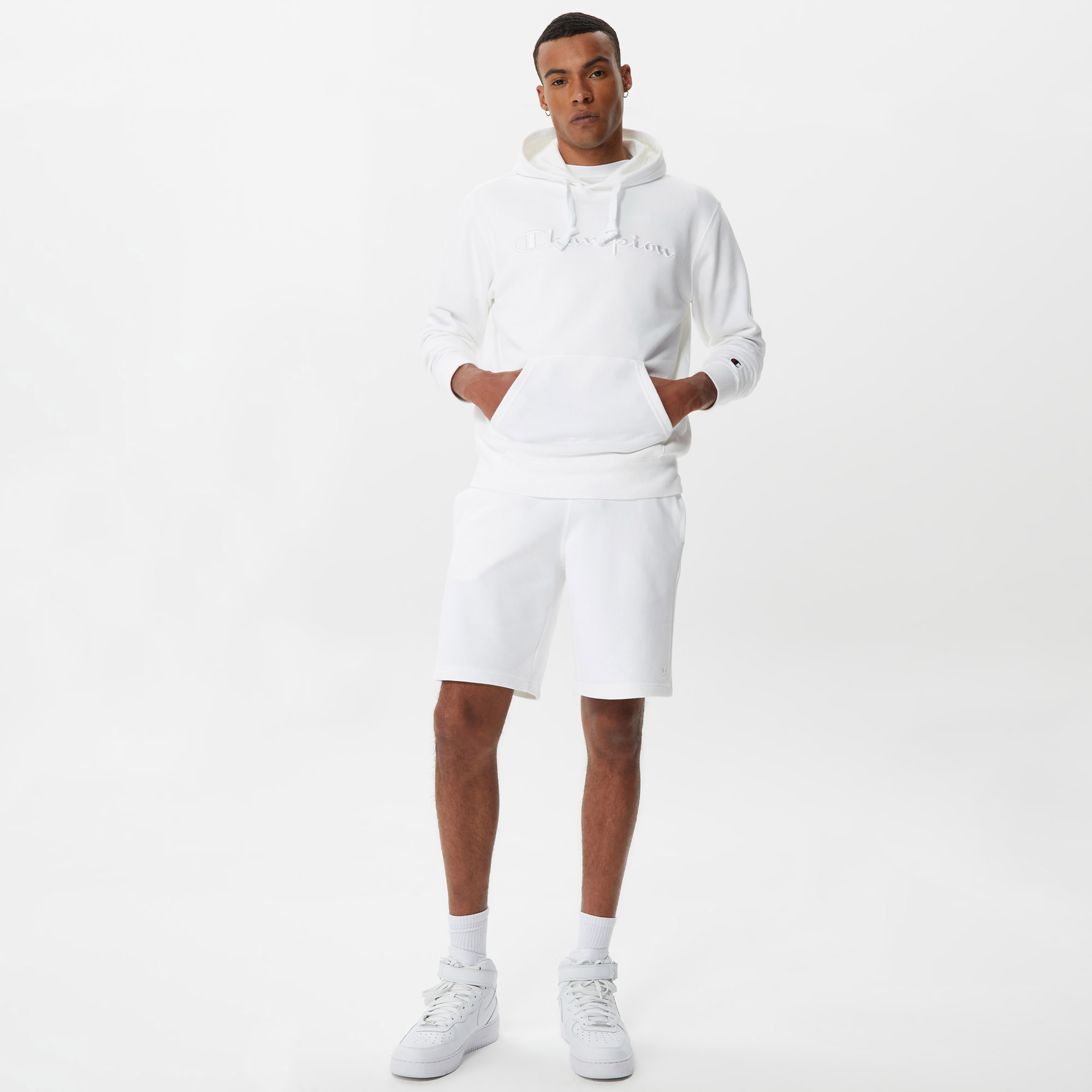 Champion Bermuda Erkek Beyaz Şort