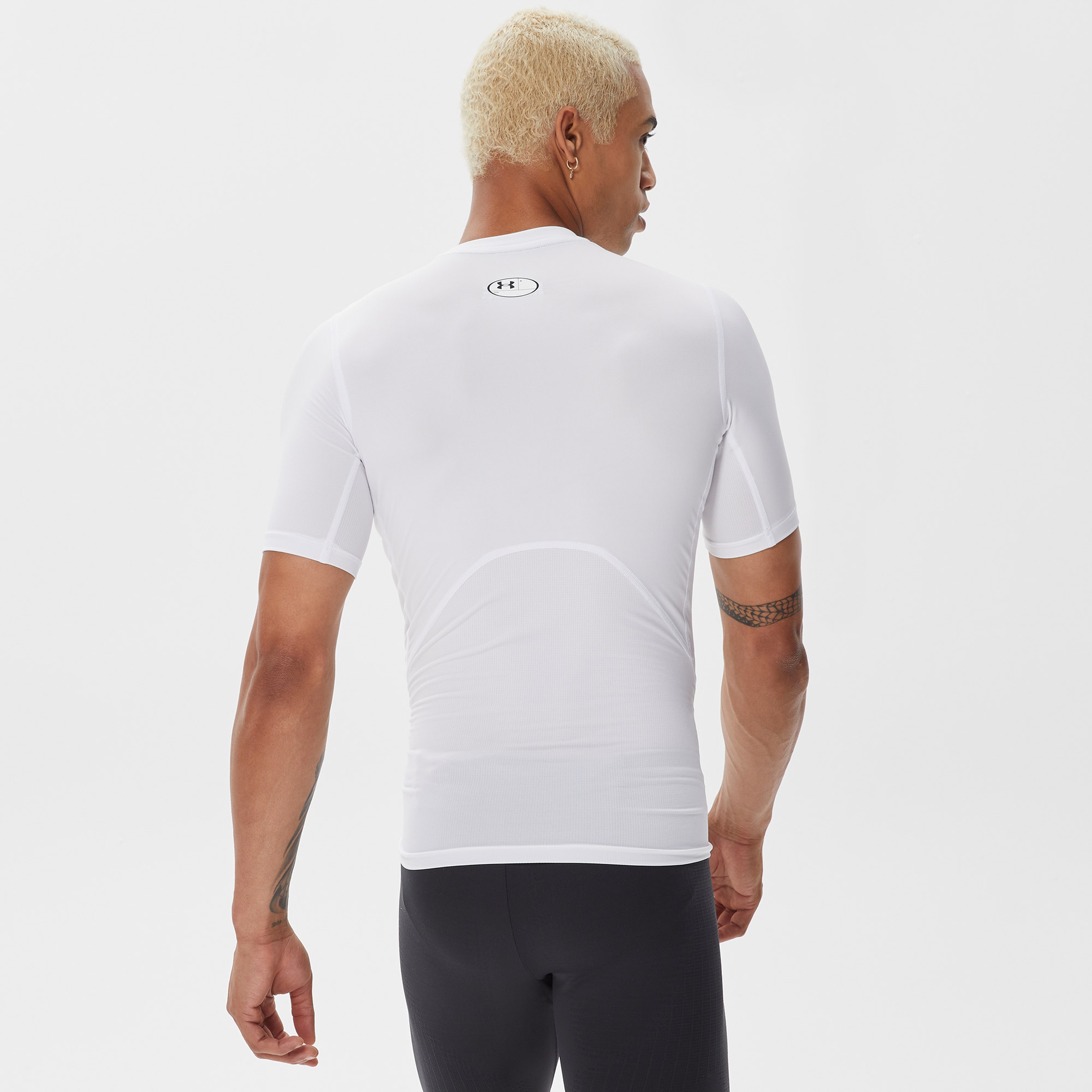 Under Armour Hg Armour Comp Erkek Beyaz T-Shirt