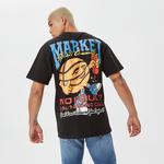 Market Sports Commit Erkek Siyah T-Shirt