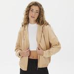 Karl Kani Signature Velvet Logo Wide Leg Erkek Bej Sweatshirt