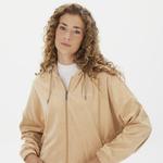 Karl Kani Signature Velvet Logo Wide Leg Erkek Bej Sweatshirt