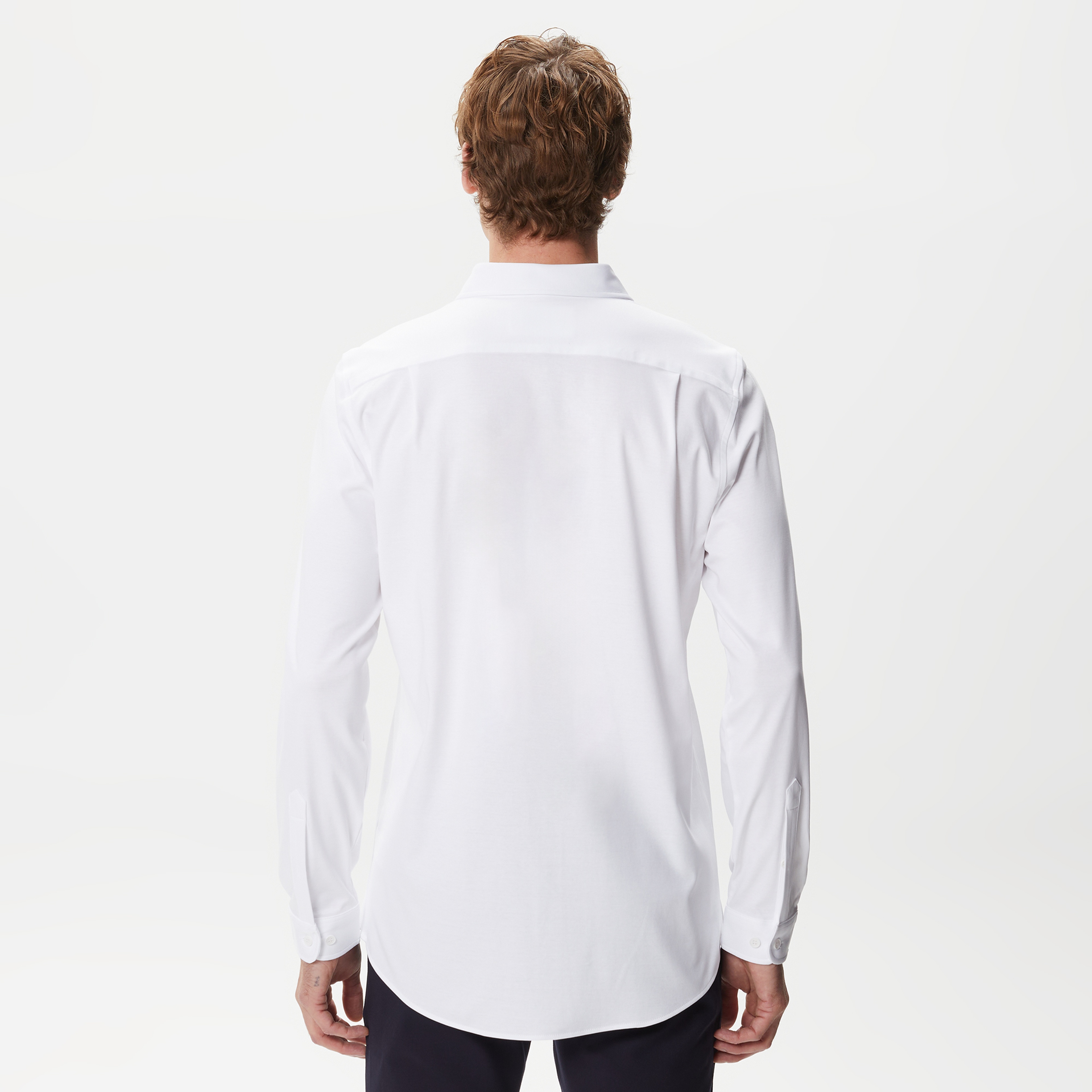 Erkek Slim Fit Beyaz Gömlek
