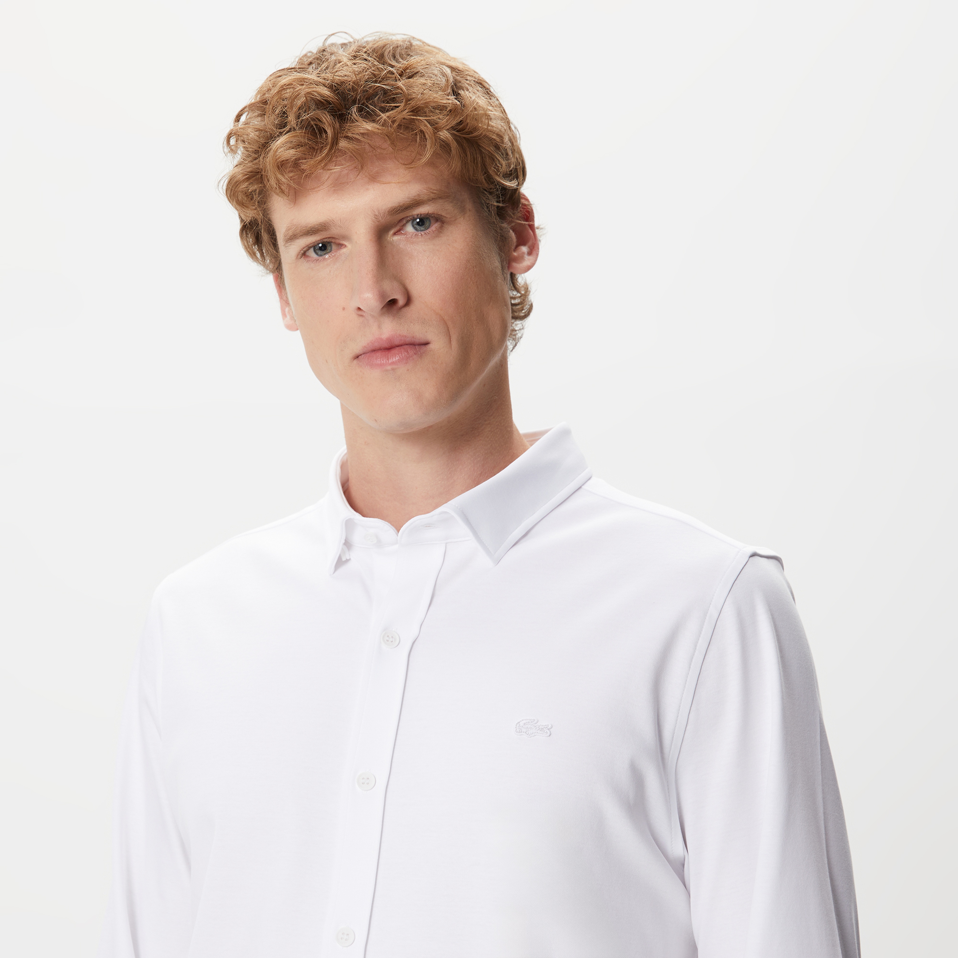 Erkek Slim Fit Beyaz Gömlek