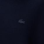 Kadın Loose Fit Uzun Kollu Bisiklet Yaka Lacivert Elbise