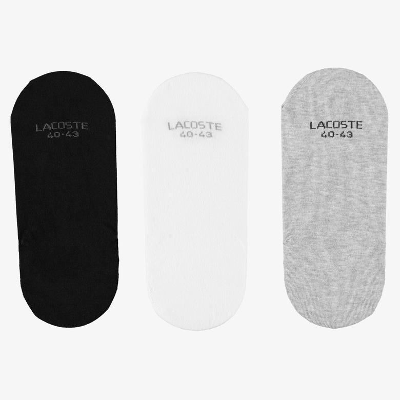 Unisex 3'lü Gri Çorap