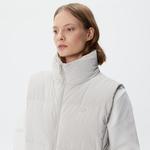 Kadın Dik Yaka Kapitone Gri Yelek