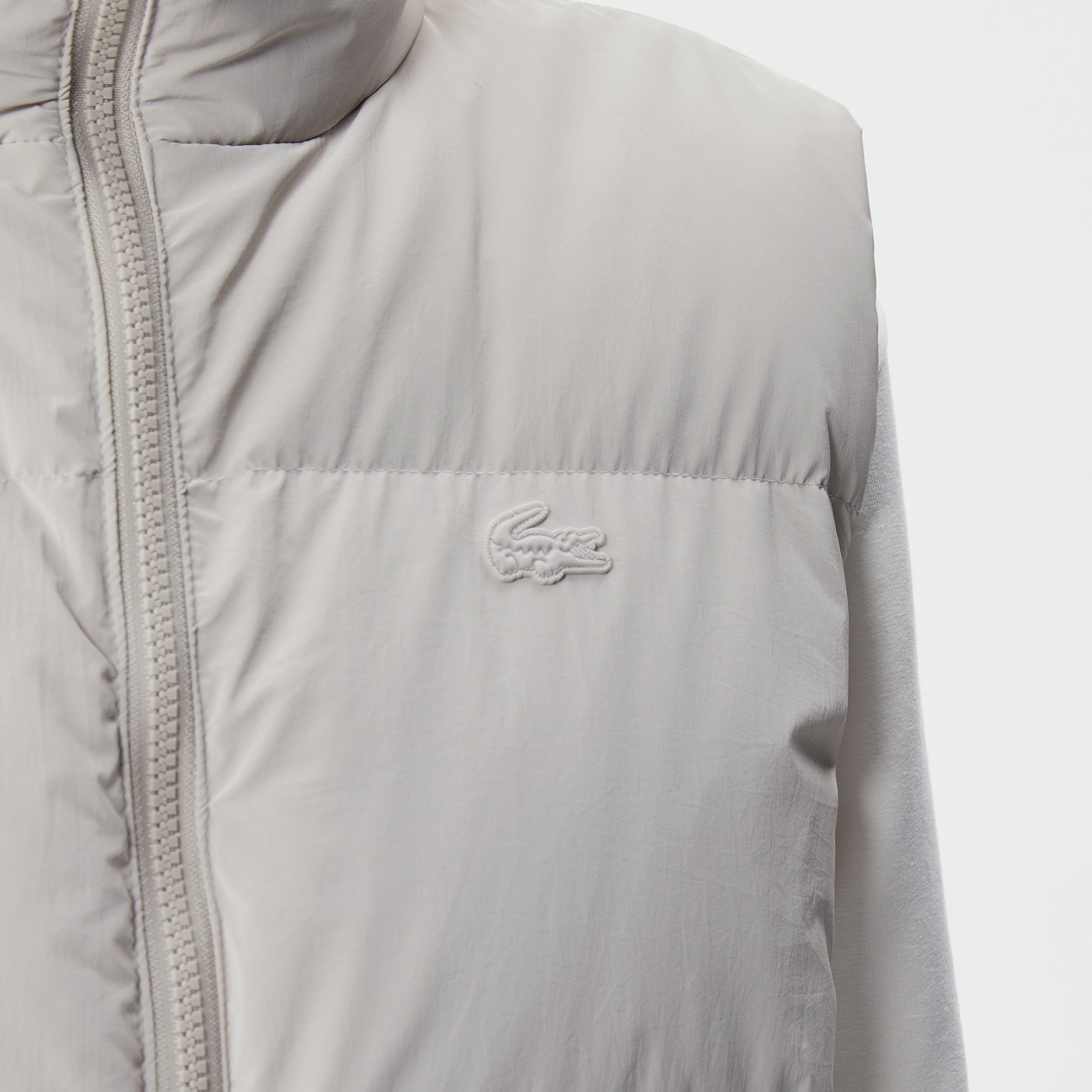 Kadın Dik Yaka Kapitone Gri Yelek