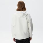 Kadın Relaxed Fit Kapüşonlu Beyaz Sweatshirt
