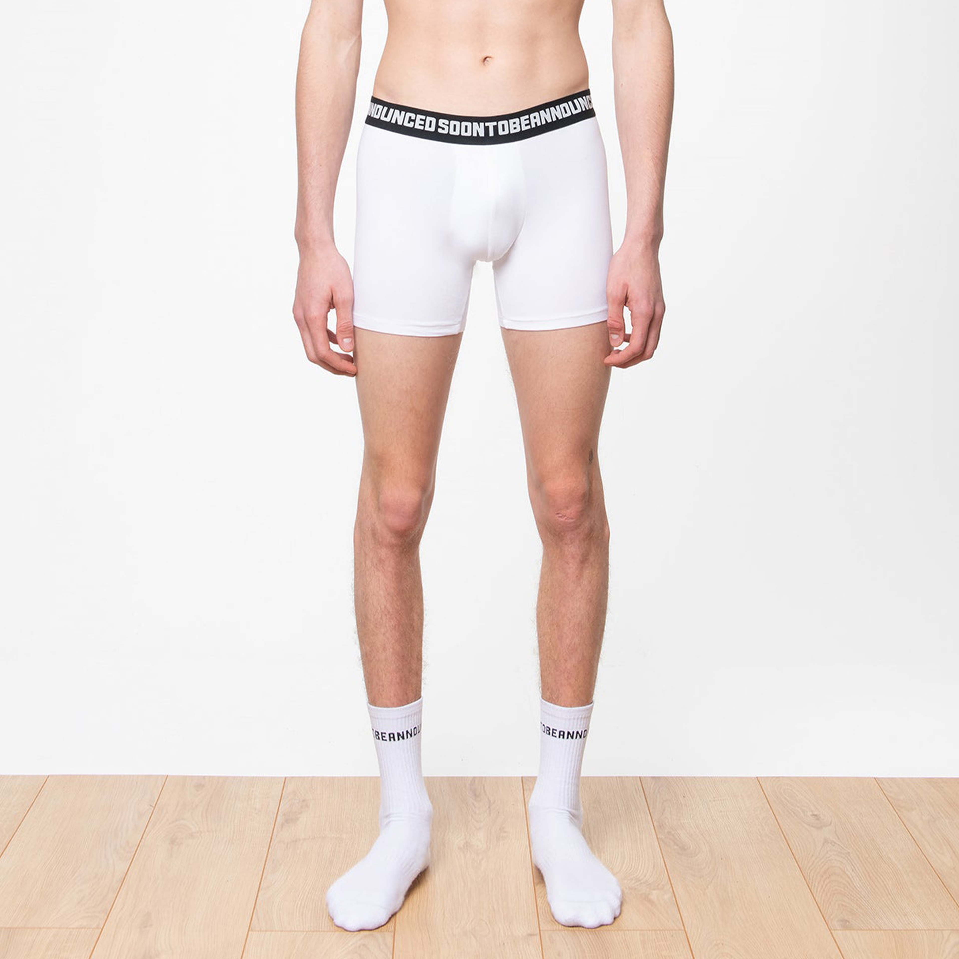 Soon To Be Announced Essentials Erkek Beyaz Boxer