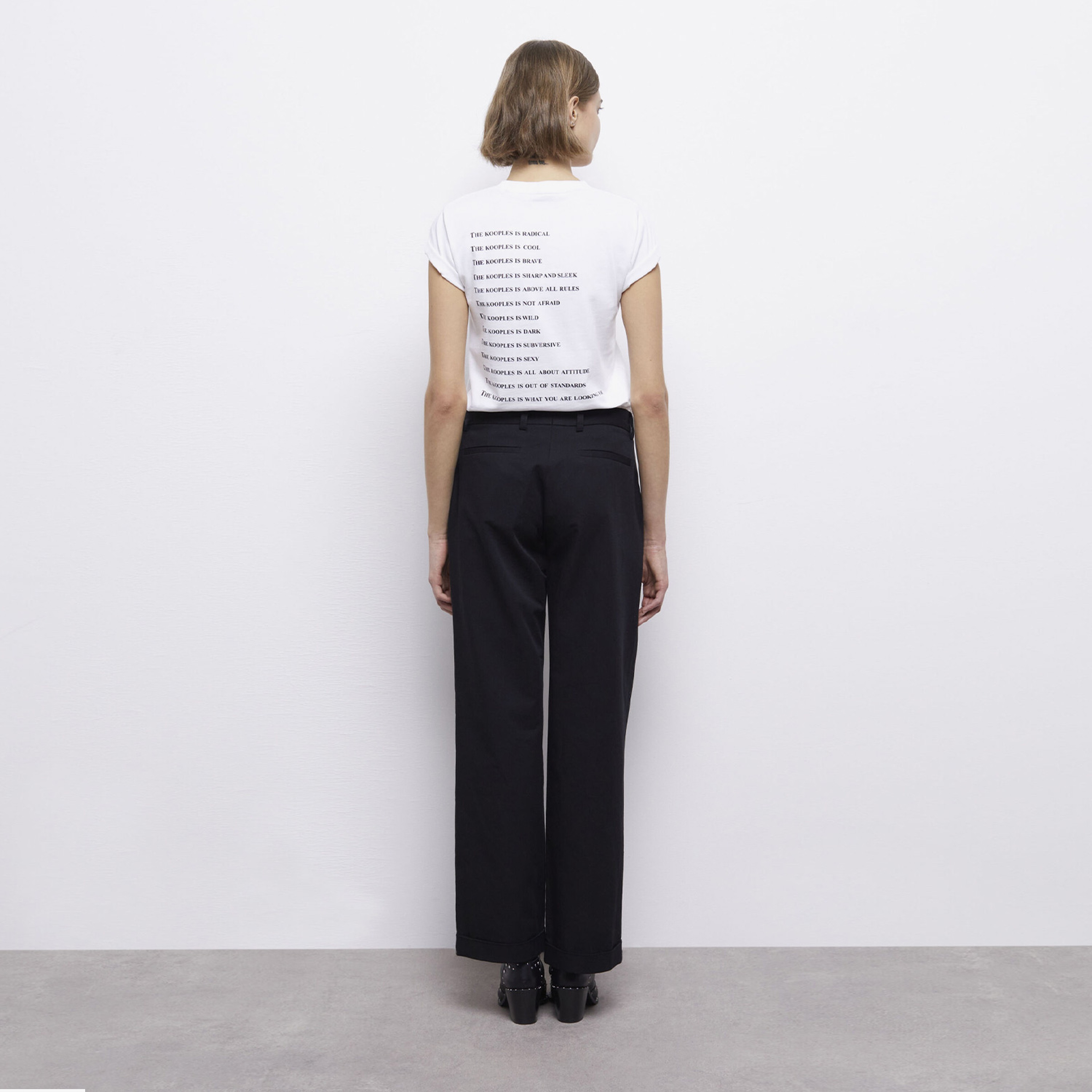 KADIN SİYAH WIDE LEG PANTOLON