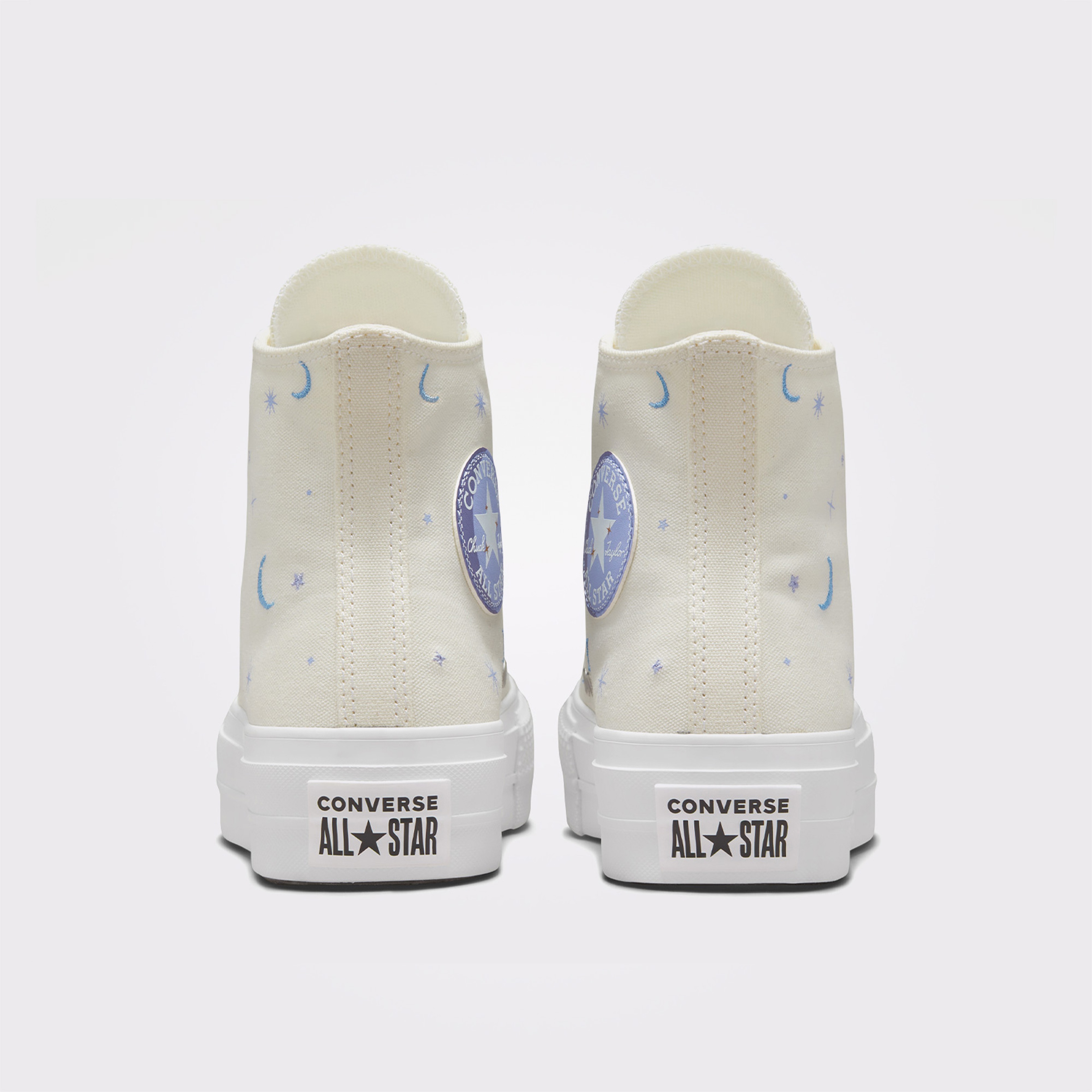 Converse Chuck Taylor All Star Lift Kadın Krem/Mor Sneaker