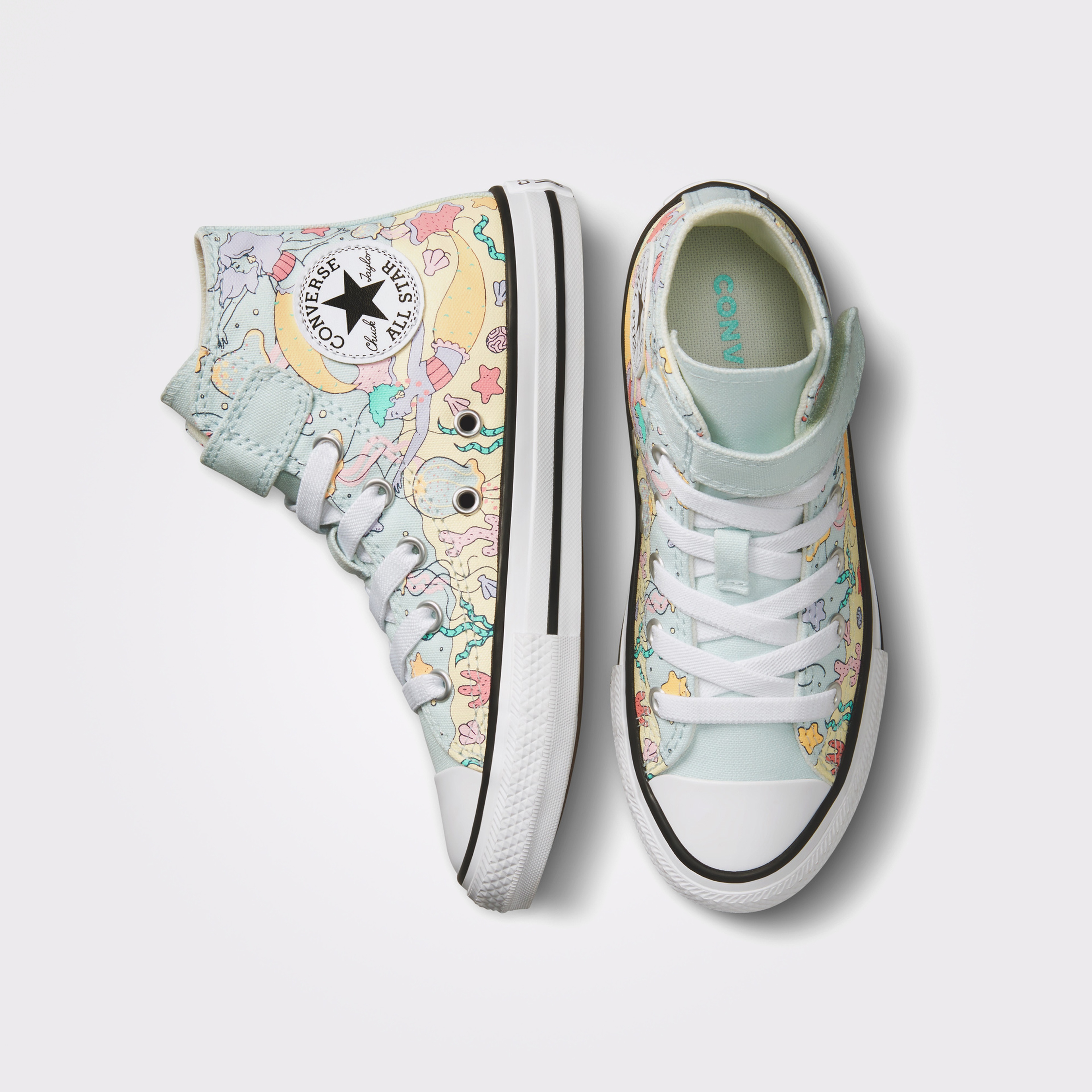 Converse Chuck Taylor All Star 1V Easy-On Majestic Mermaids Bebek Mavi Sneaker