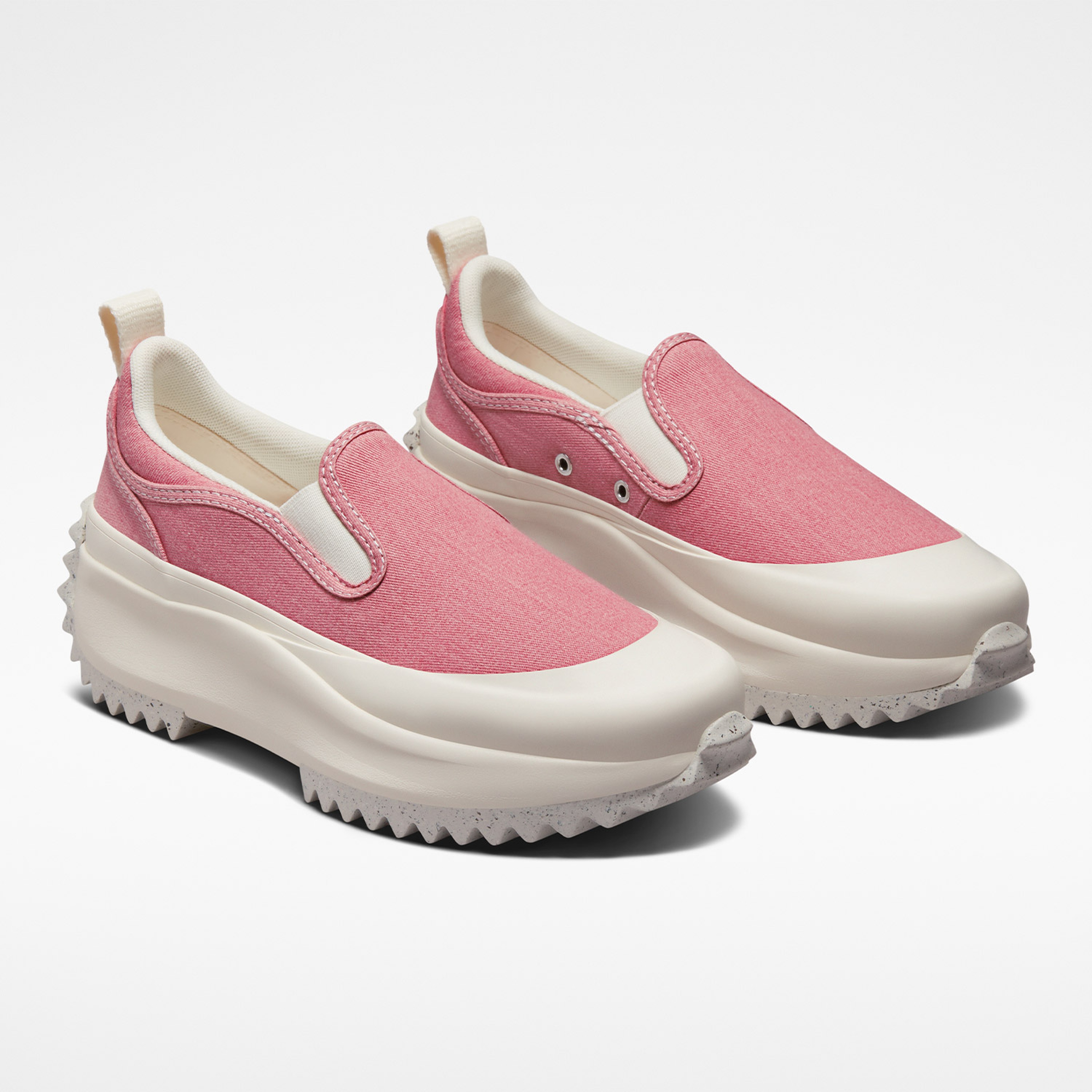 Converse Run Star Hike Slip Platform Renew Natural Dye Kadın Kırmızı Sneaker