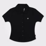Converse Slim Fit Kadın Siyah Polo
