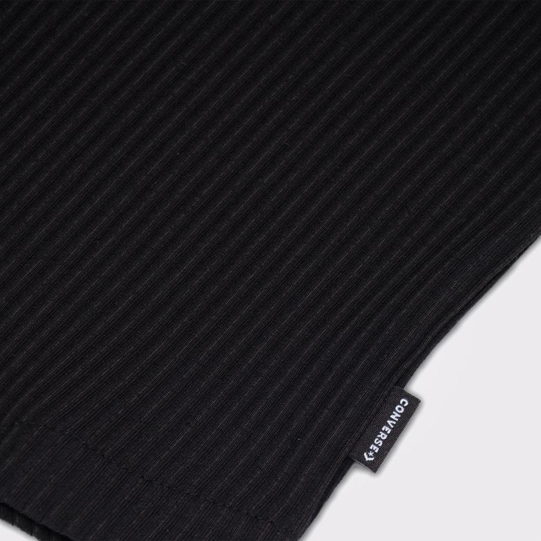 Converse Slim Fit Kadın Siyah Polo